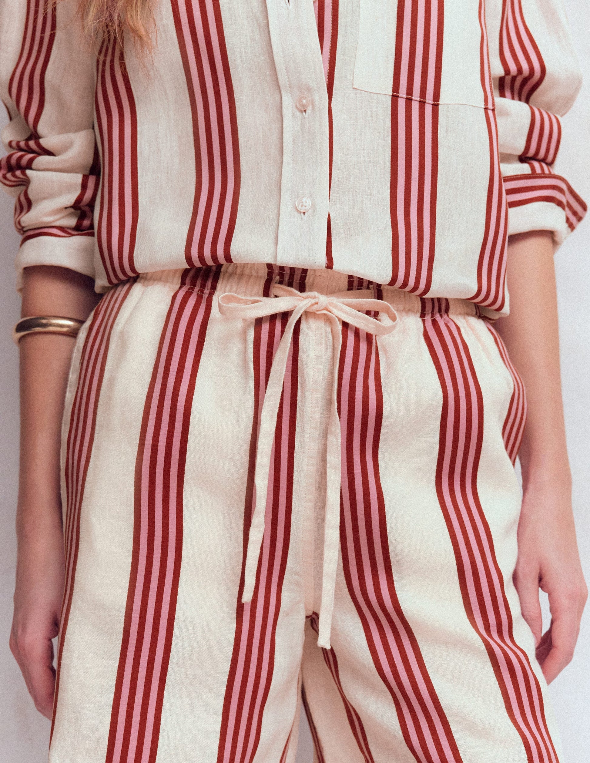 Maddie Top mit Besatz-Terrakotta-Rot-5