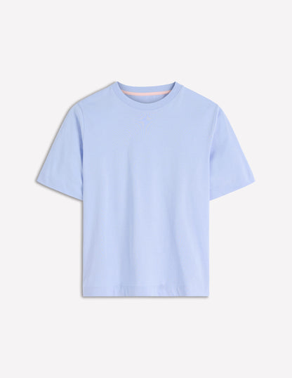 Relaxed Cotton T-shirt-Brunnera Blue-5