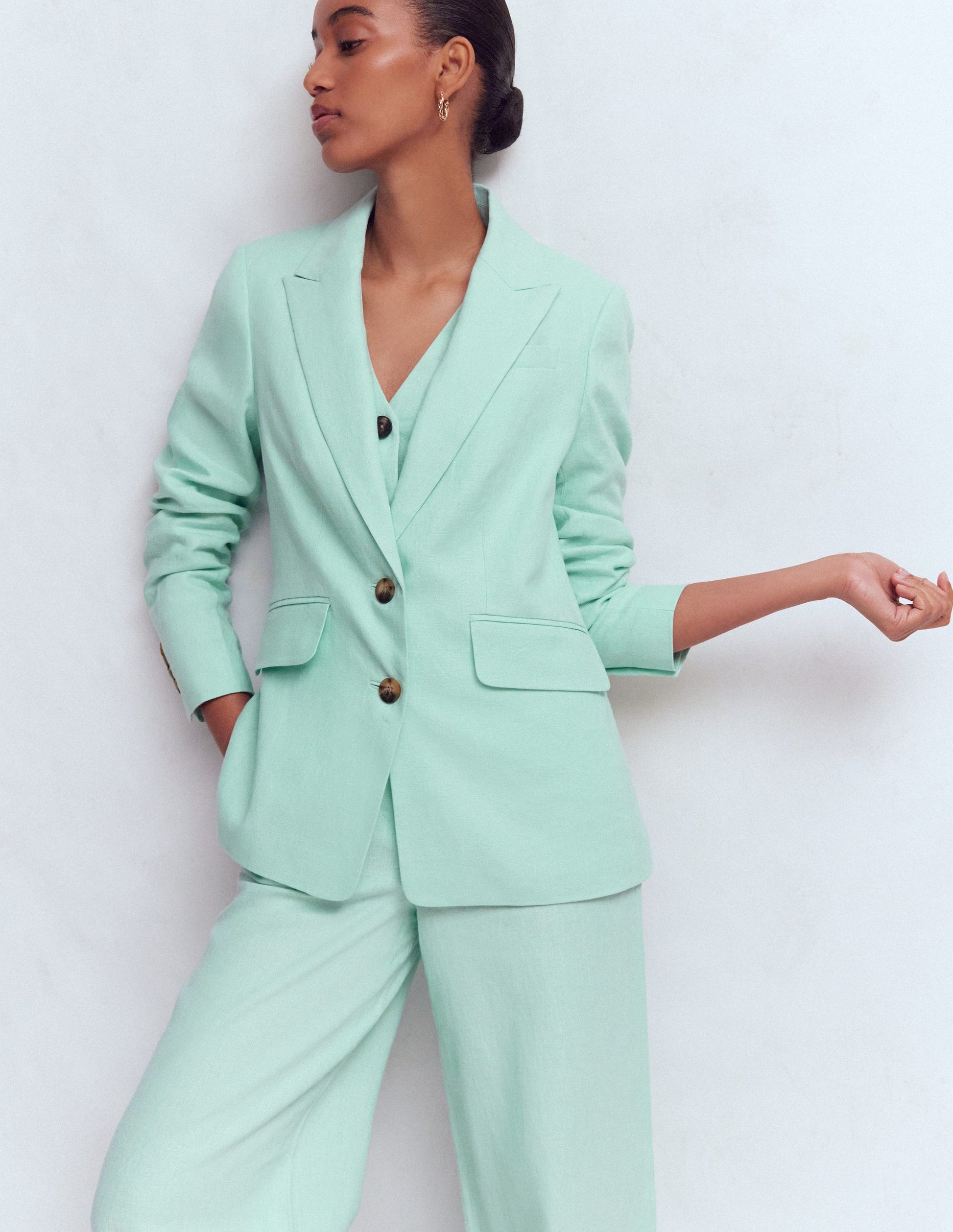 Stamford Leinenblazer-Minze-6