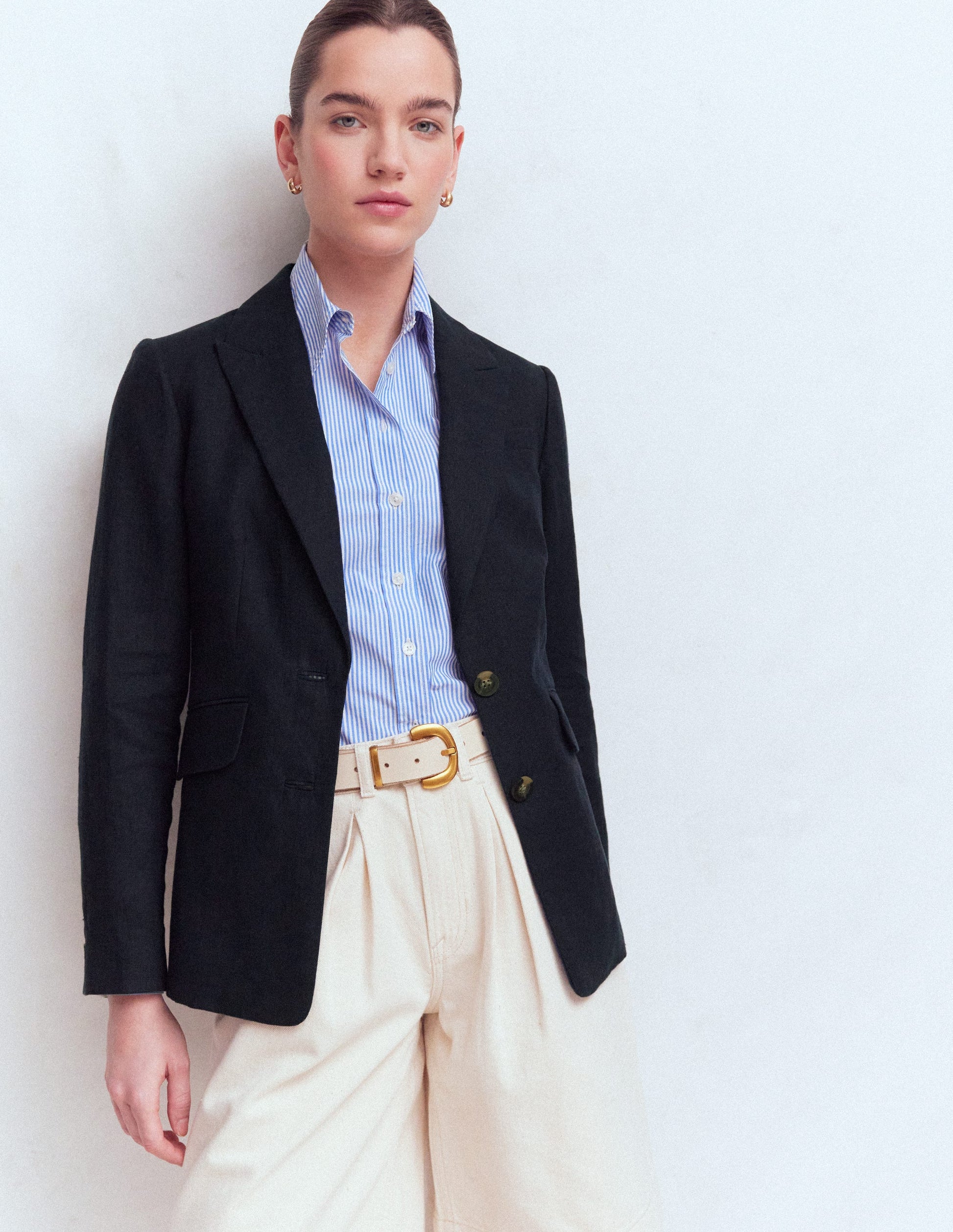 Stamford Leinenblazer-Marineblau-5