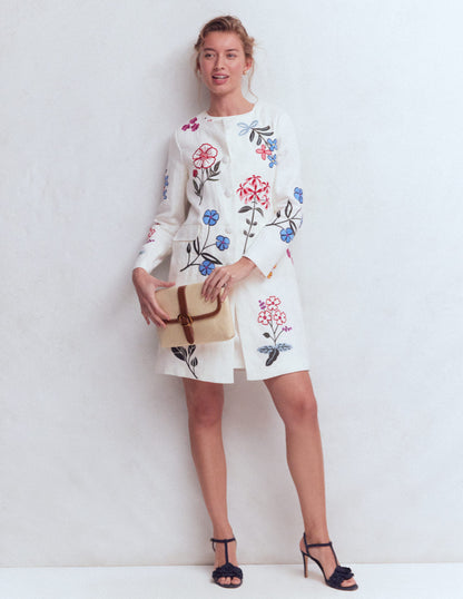 Langer Mantel mit Stickerei-Naturweiß, Stickerei-6