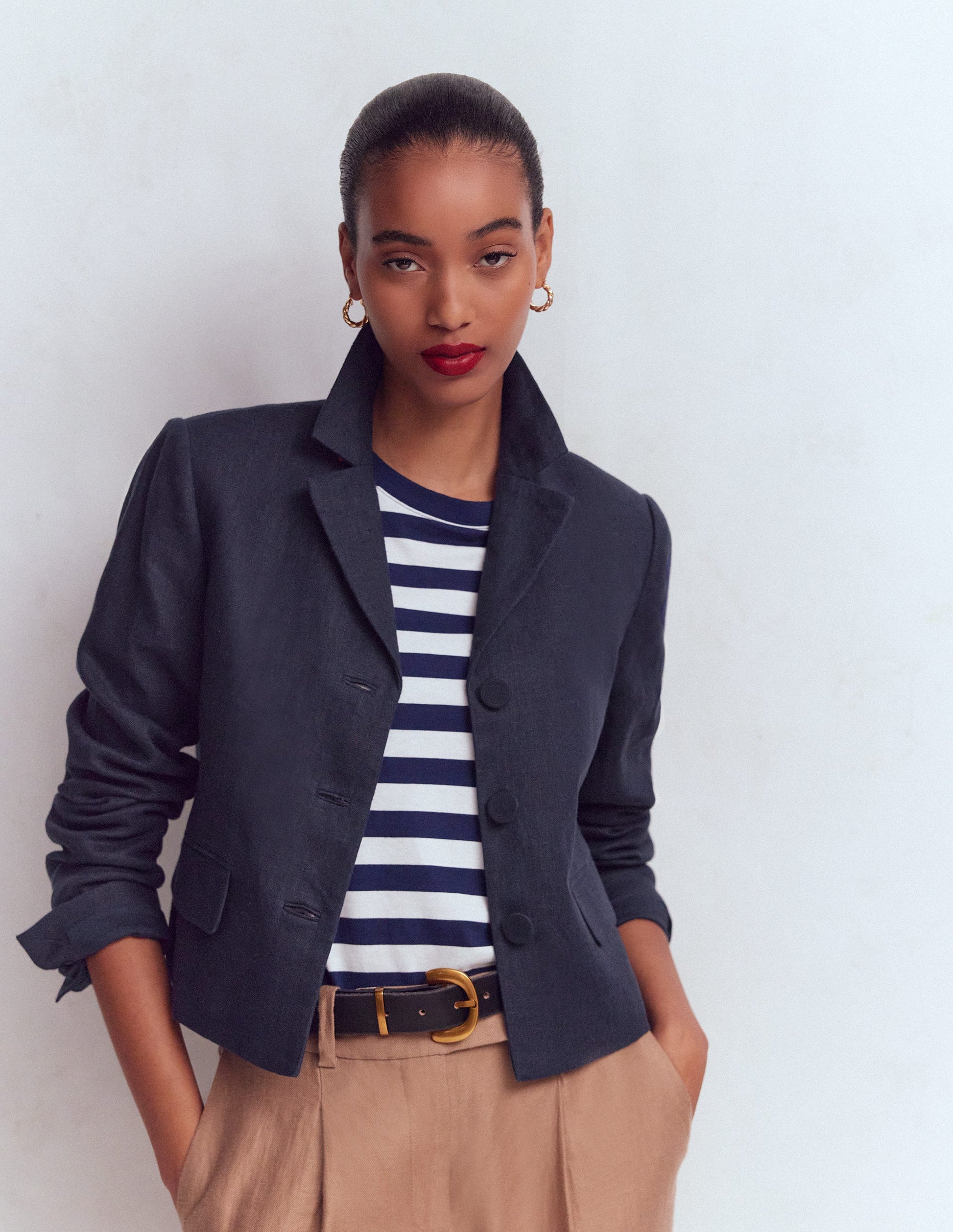 Dartmouth Leinenblazer-Marineblau-1