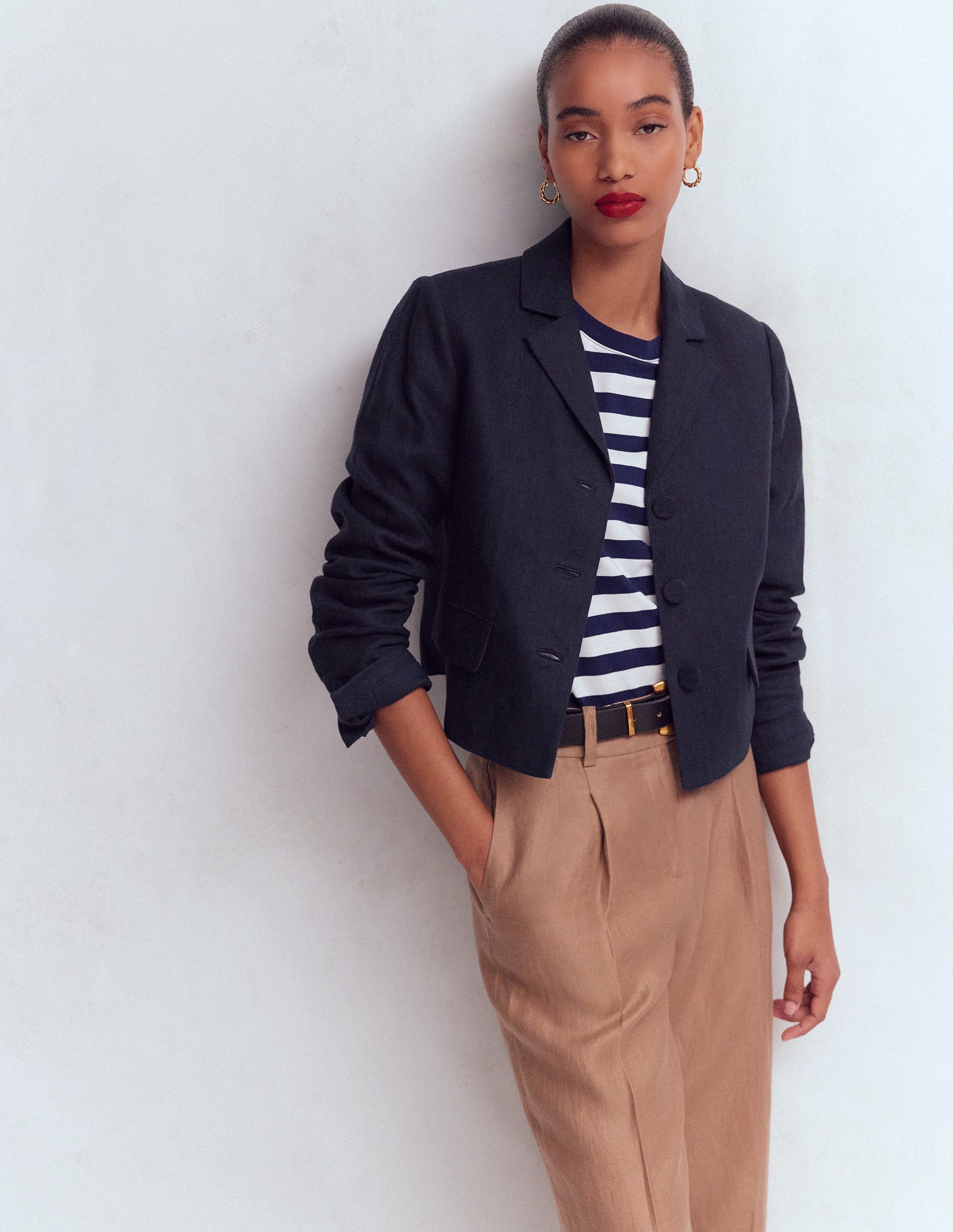 Dartmouth Leinenblazer-Marineblau-4