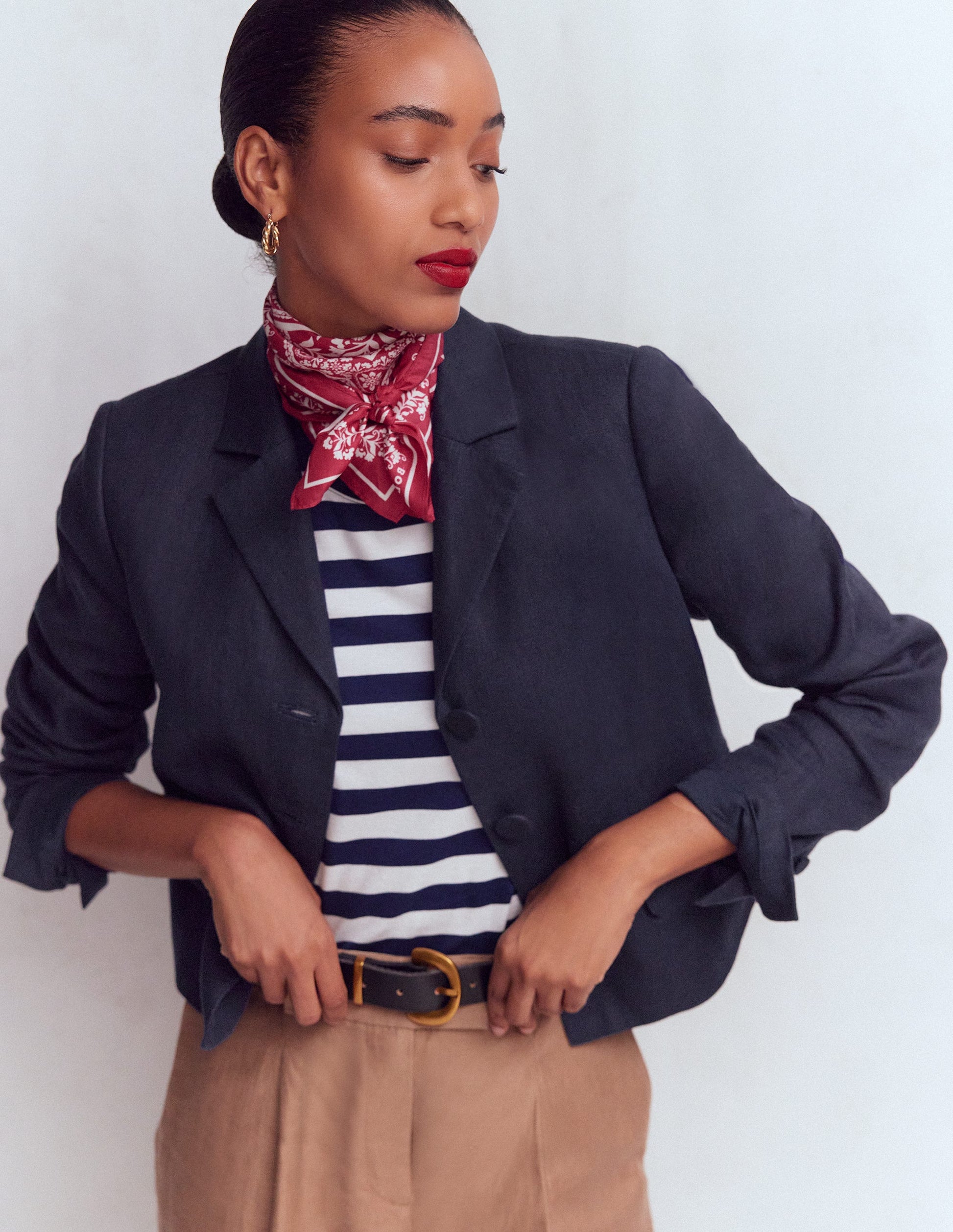 Dartmouth Leinenblazer-Marineblau-5