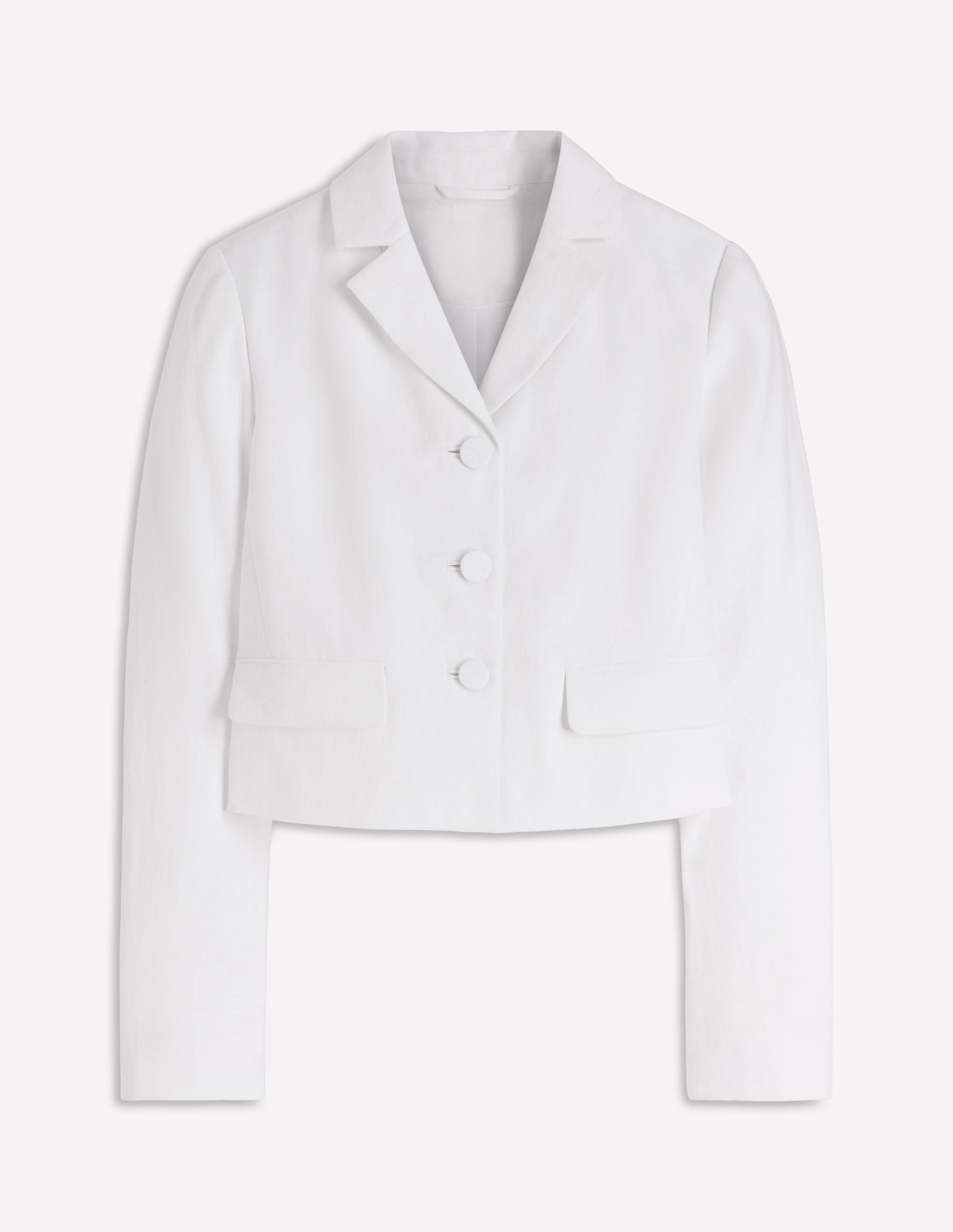 Blazer Dartmouth en lin-Blanc - Image 5