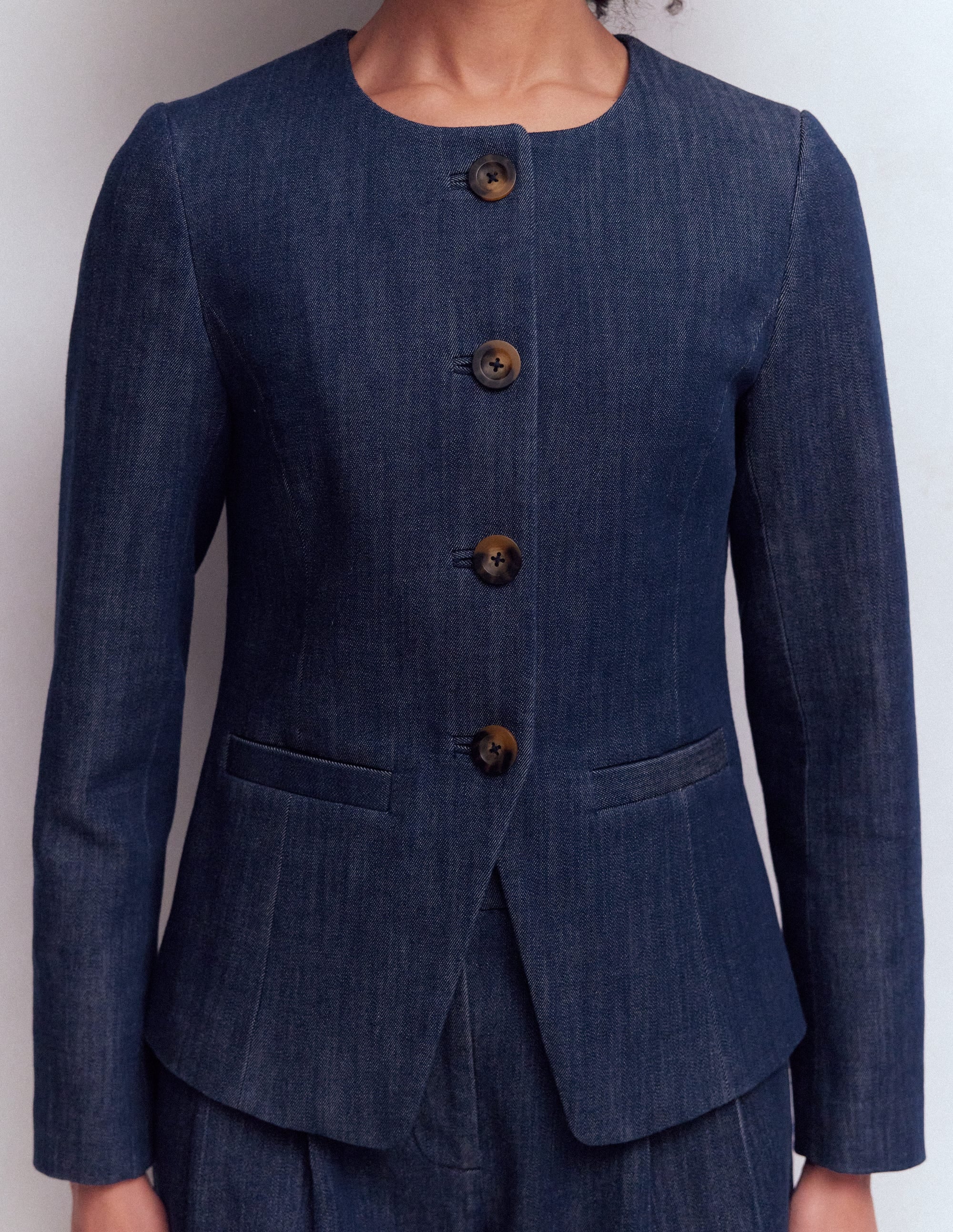 Hampstead Blazer aus Baumwoll-Twill-Marineblau - Image 2