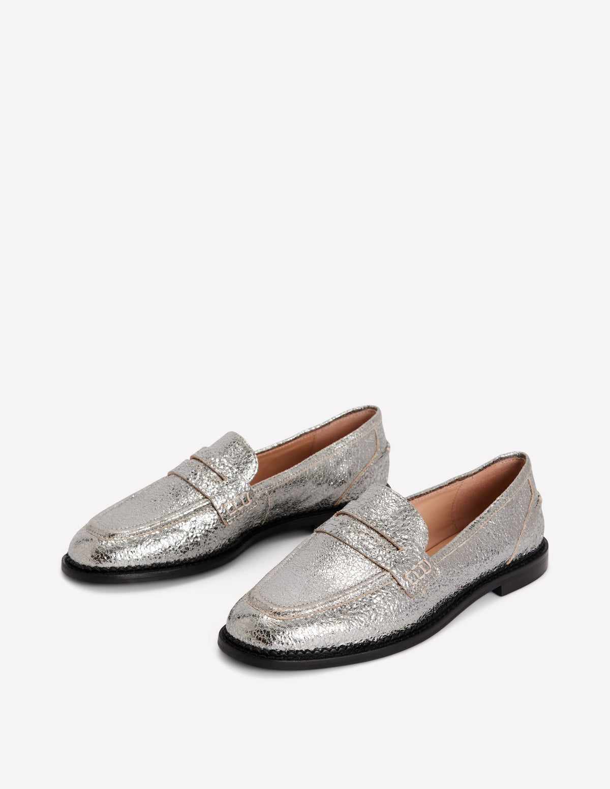 Nya Pennyloafer-Silber-Metallic-3