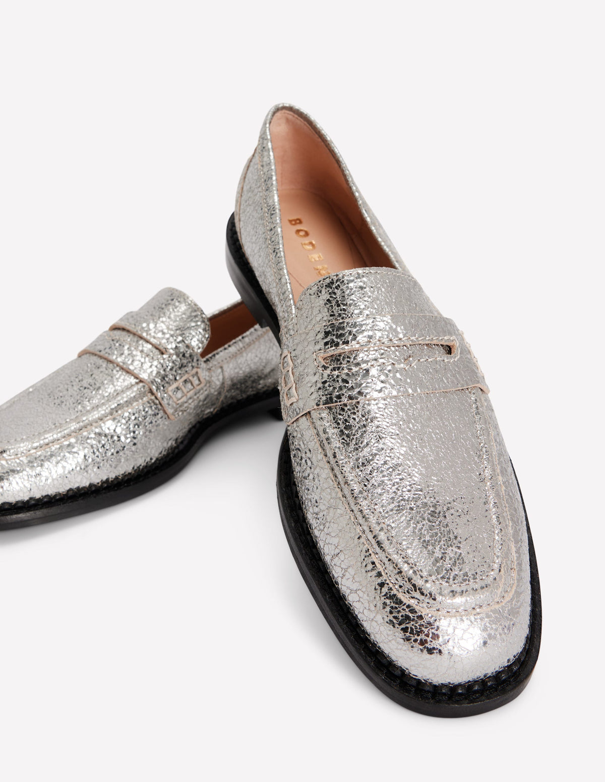 Nya Pennyloafer-Silber-Metallic-4