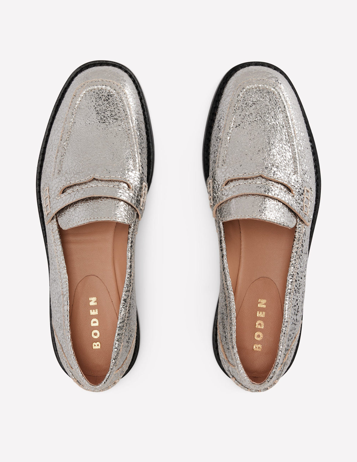 Nya Pennyloafer-Silber-Metallic - Image 5