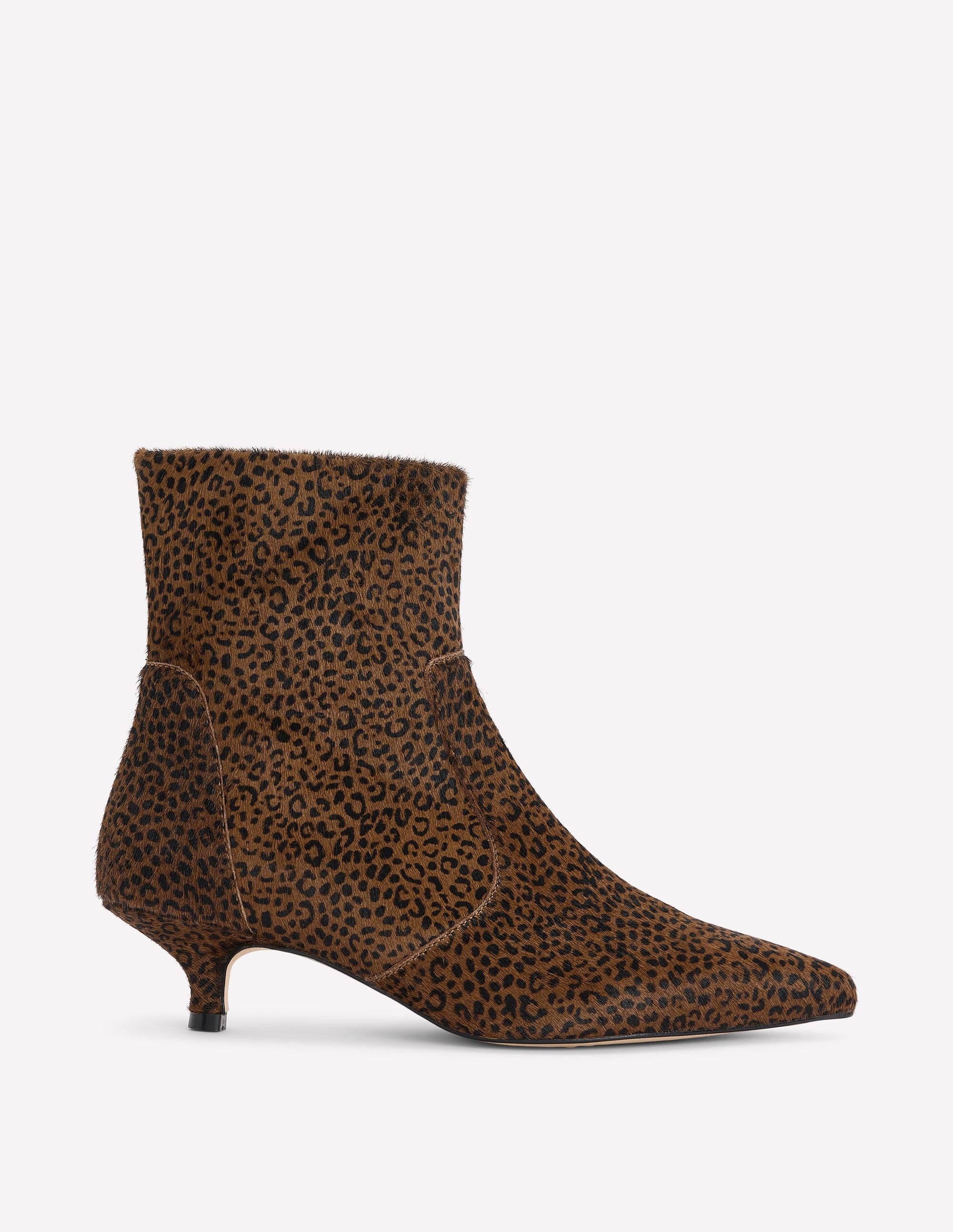 Bottines Isobel à petits talons-Mini-léopard - Image 1