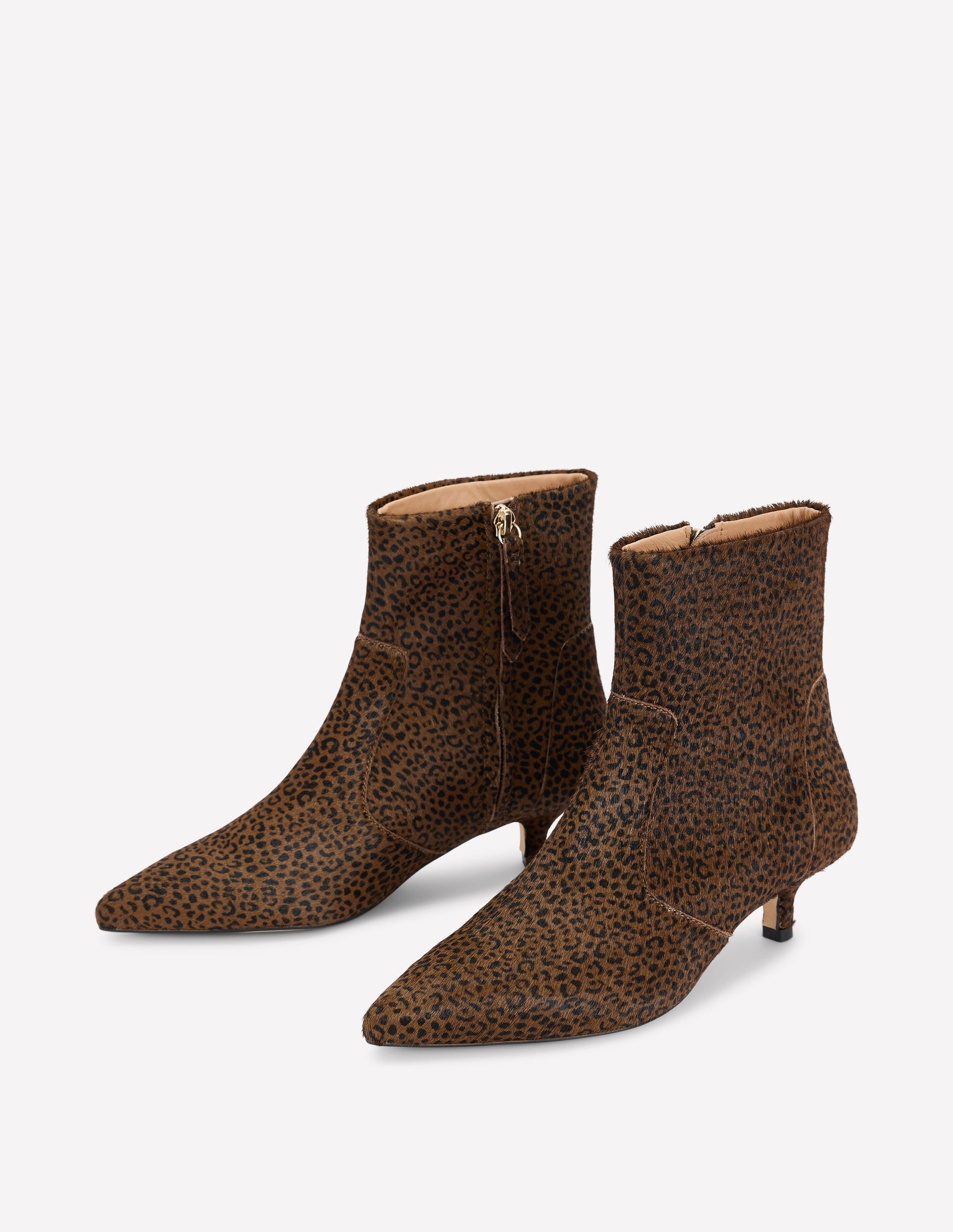Bottines Isobel à petits talons-Mini-léopard-3