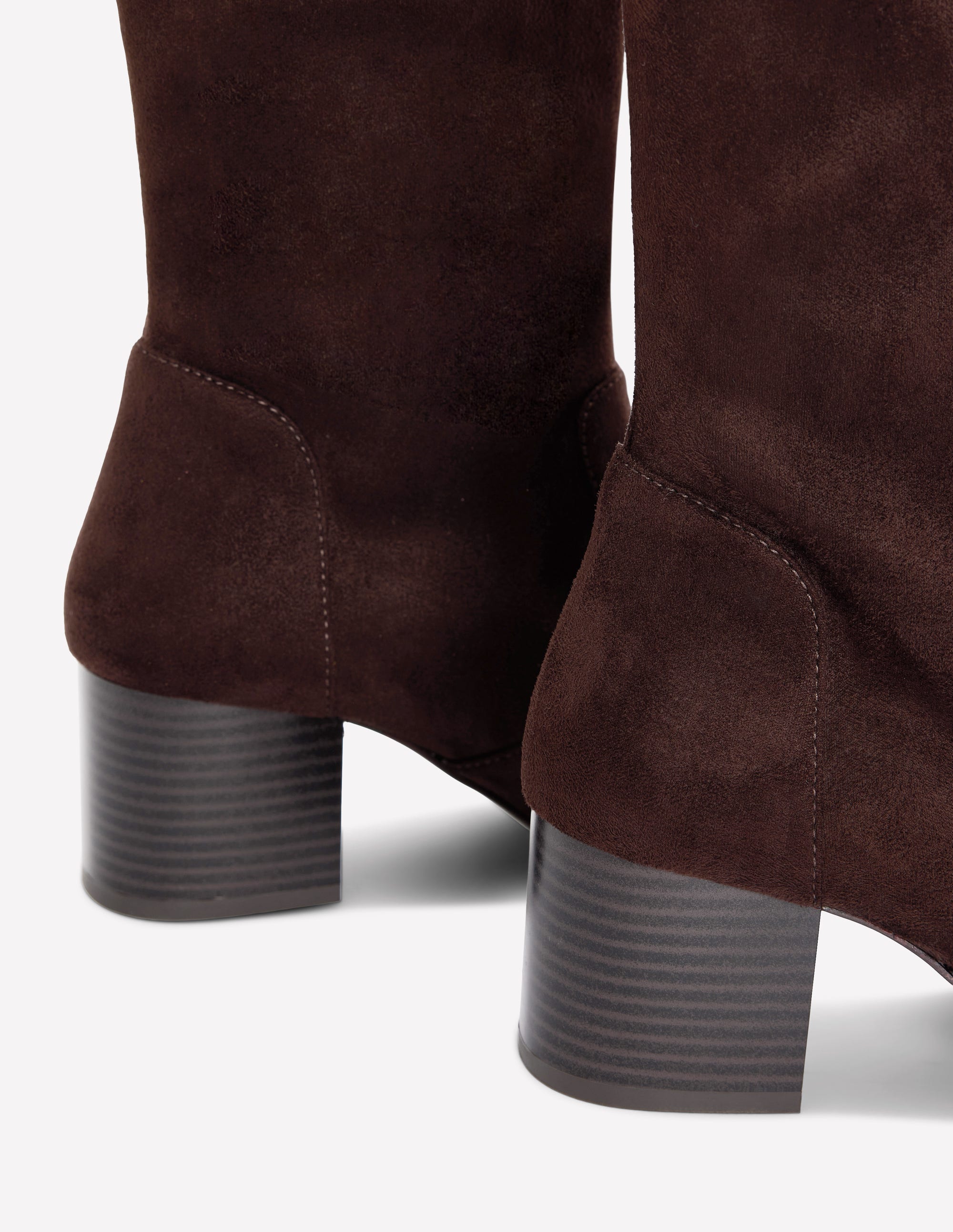 Stretchstiefel mit Blockabsatz-Schoko - Image 4