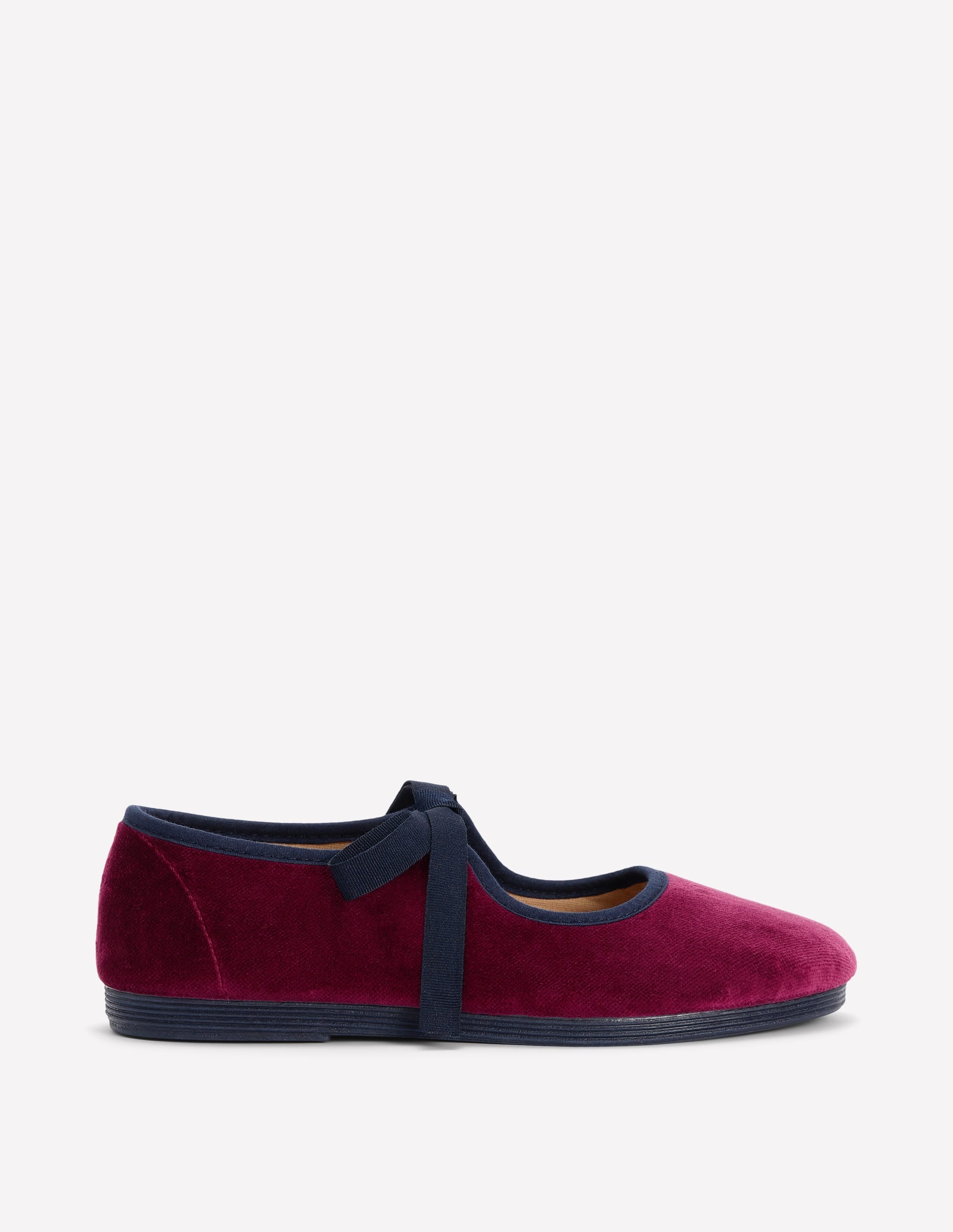 Flexible Mary Janes mit Schnürung-Oxblood - Image 1
