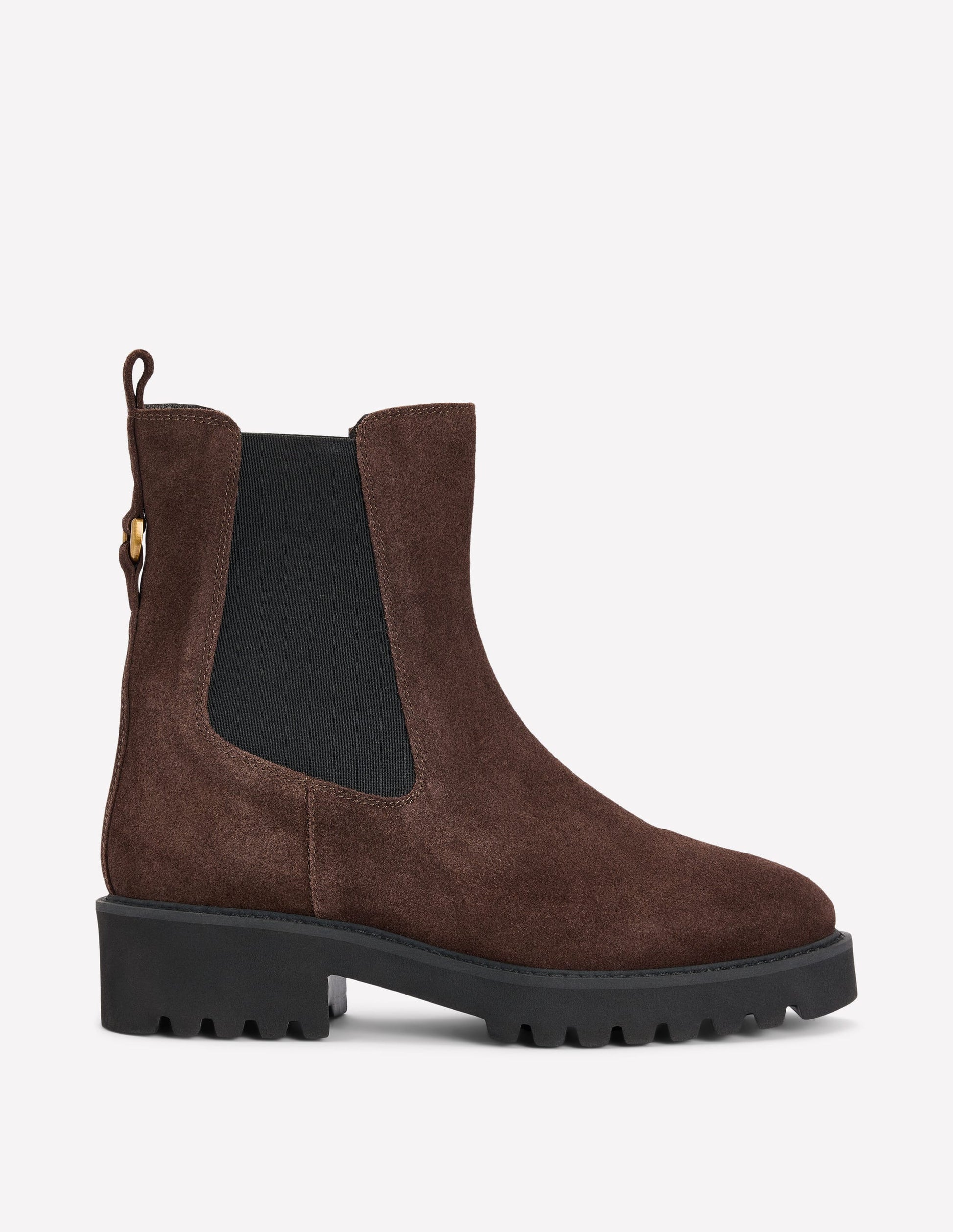 Jessie Chelsea-Stiefel mit breiter Sohle-Schoko-1