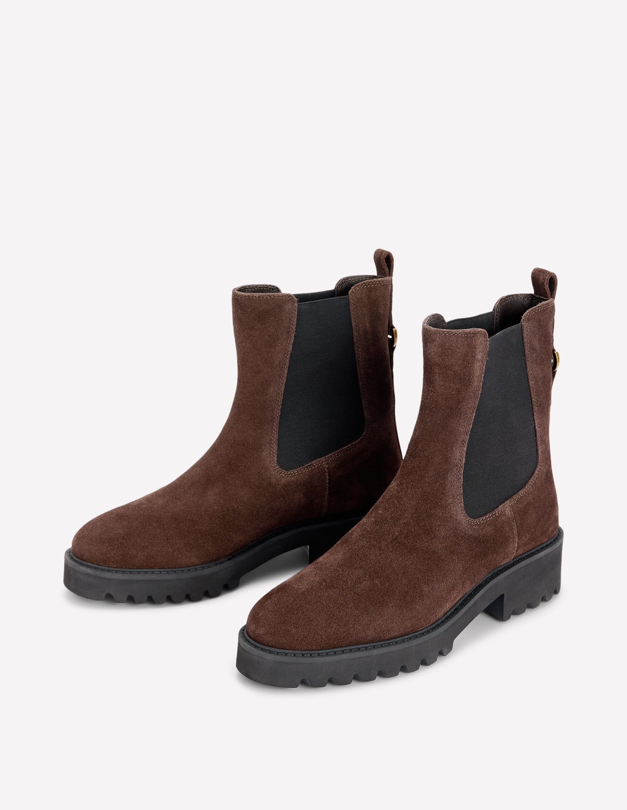 Jessie Chelsea-Stiefel mit breiter Sohle-Schoko - Image 3
