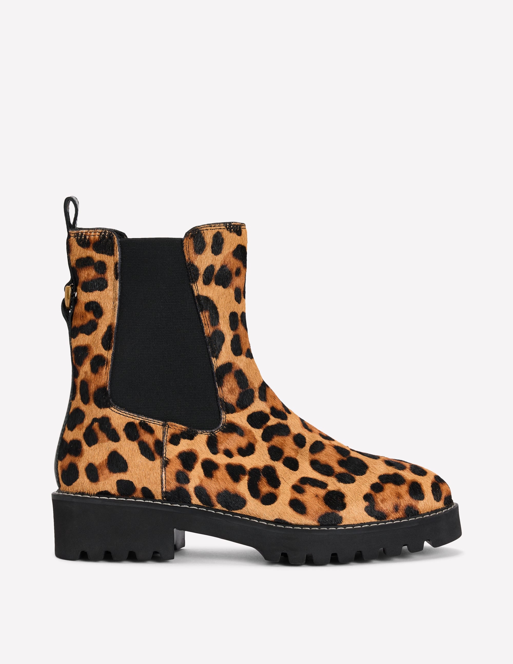 Jessie Chelsea-Stiefel mit breiter Sohle-Mohair, Leopardenmuster - Image 1