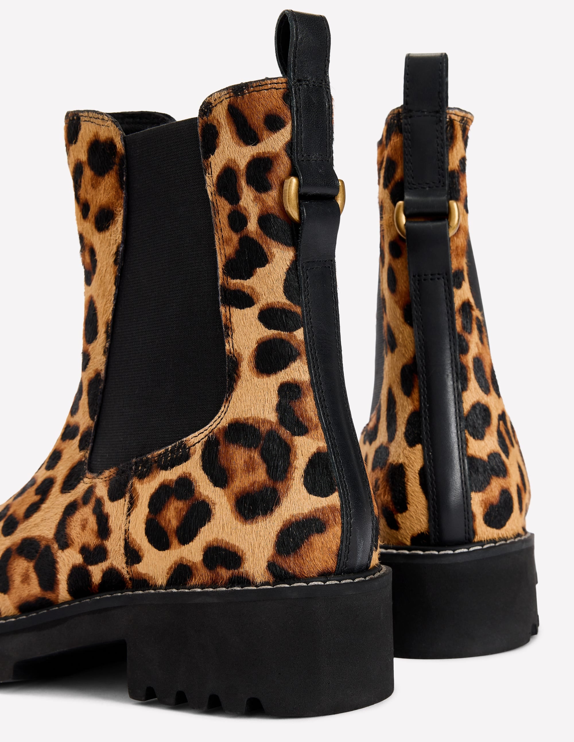 Jessie Chelsea-Stiefel mit breiter Sohle-Mohair, Leopardenmuster - Image 4