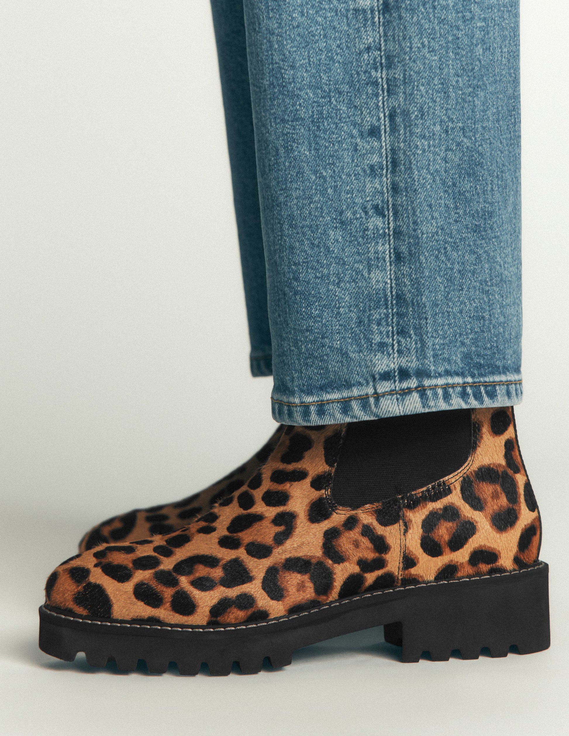 Jessie Chelsea-Stiefel mit breiter Sohle-Mohair, Leopardenmuster-2