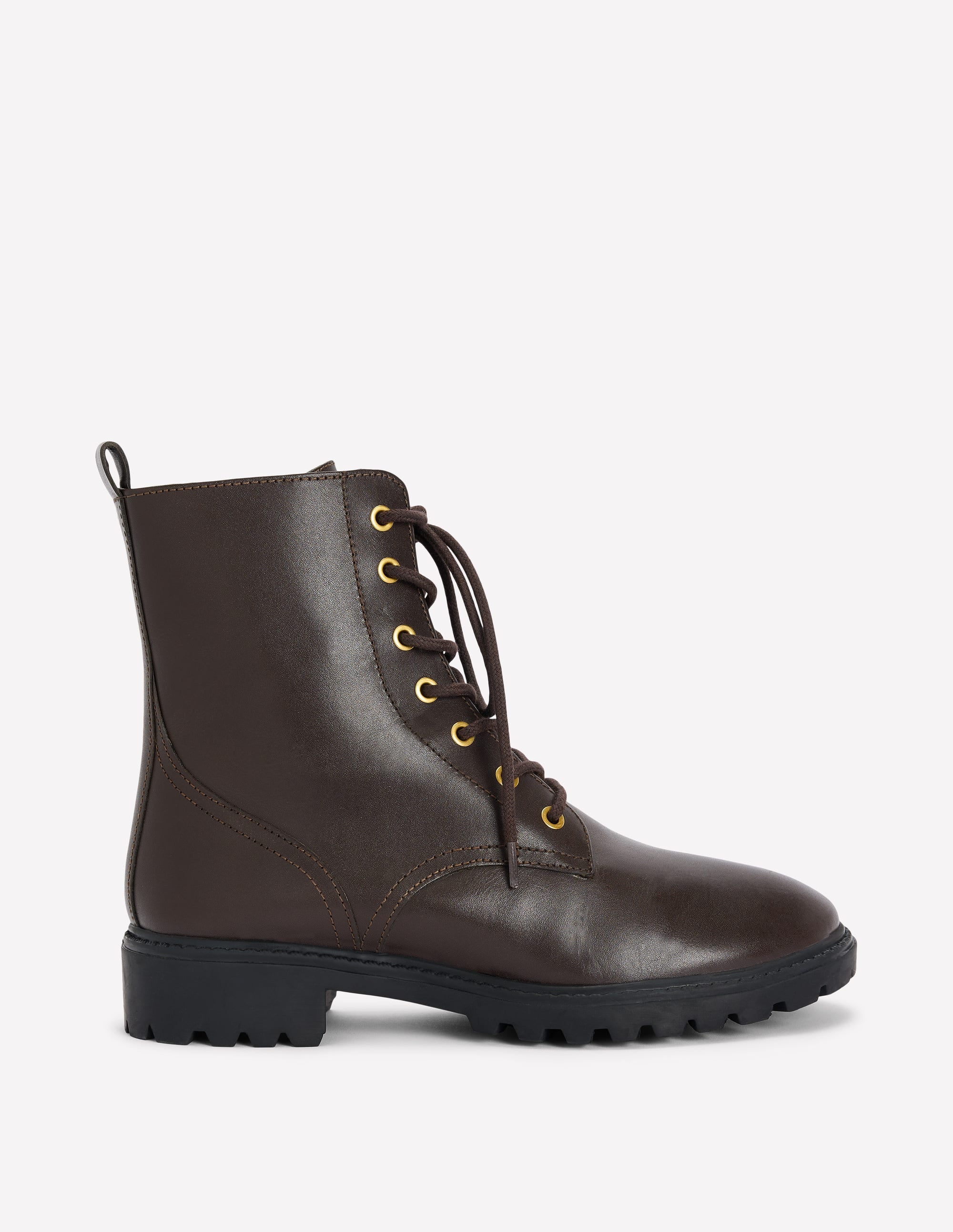 Bottines Alex à lacets-Chocolat - Image 1