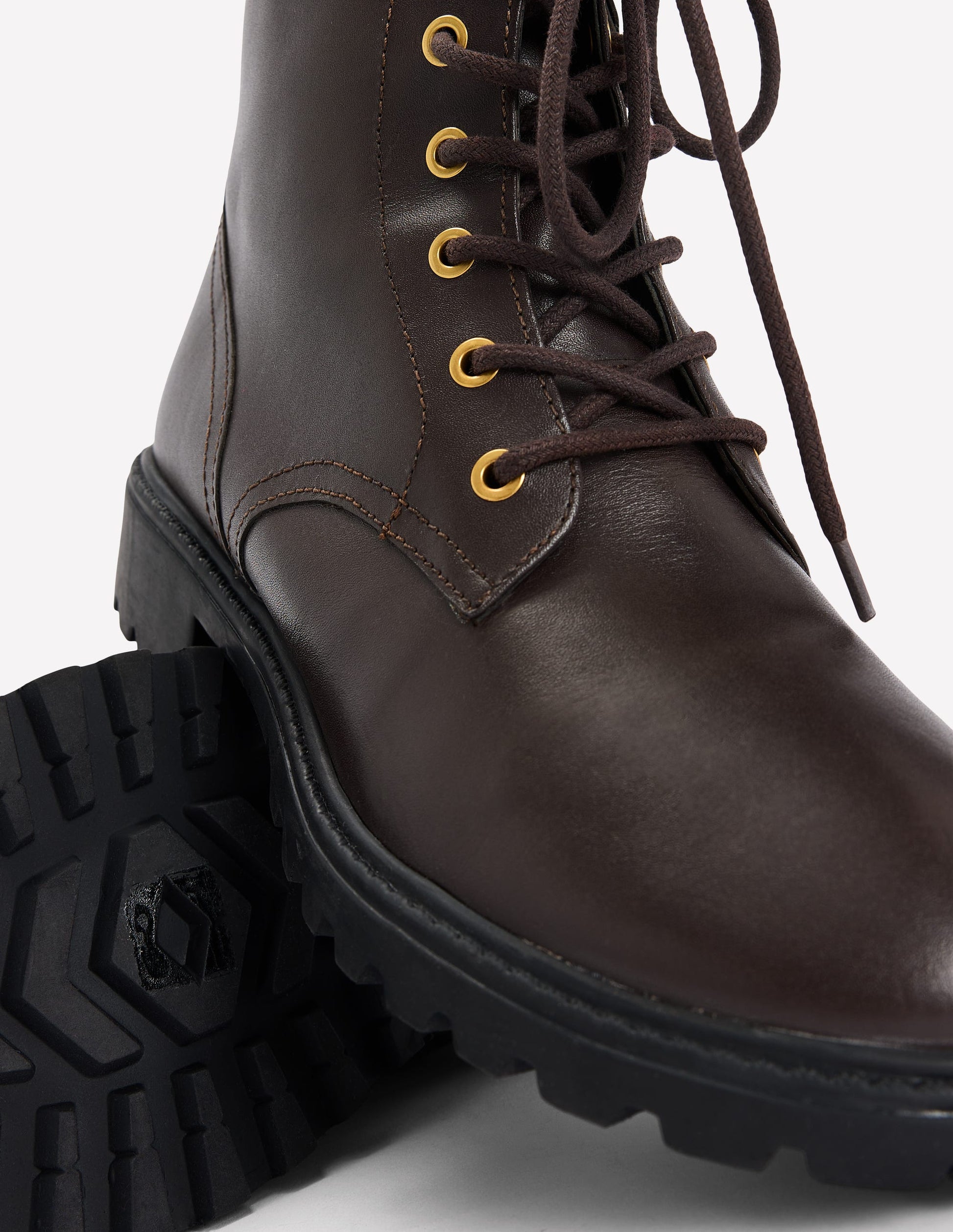 Bottines Alex à lacets-Chocolat-4