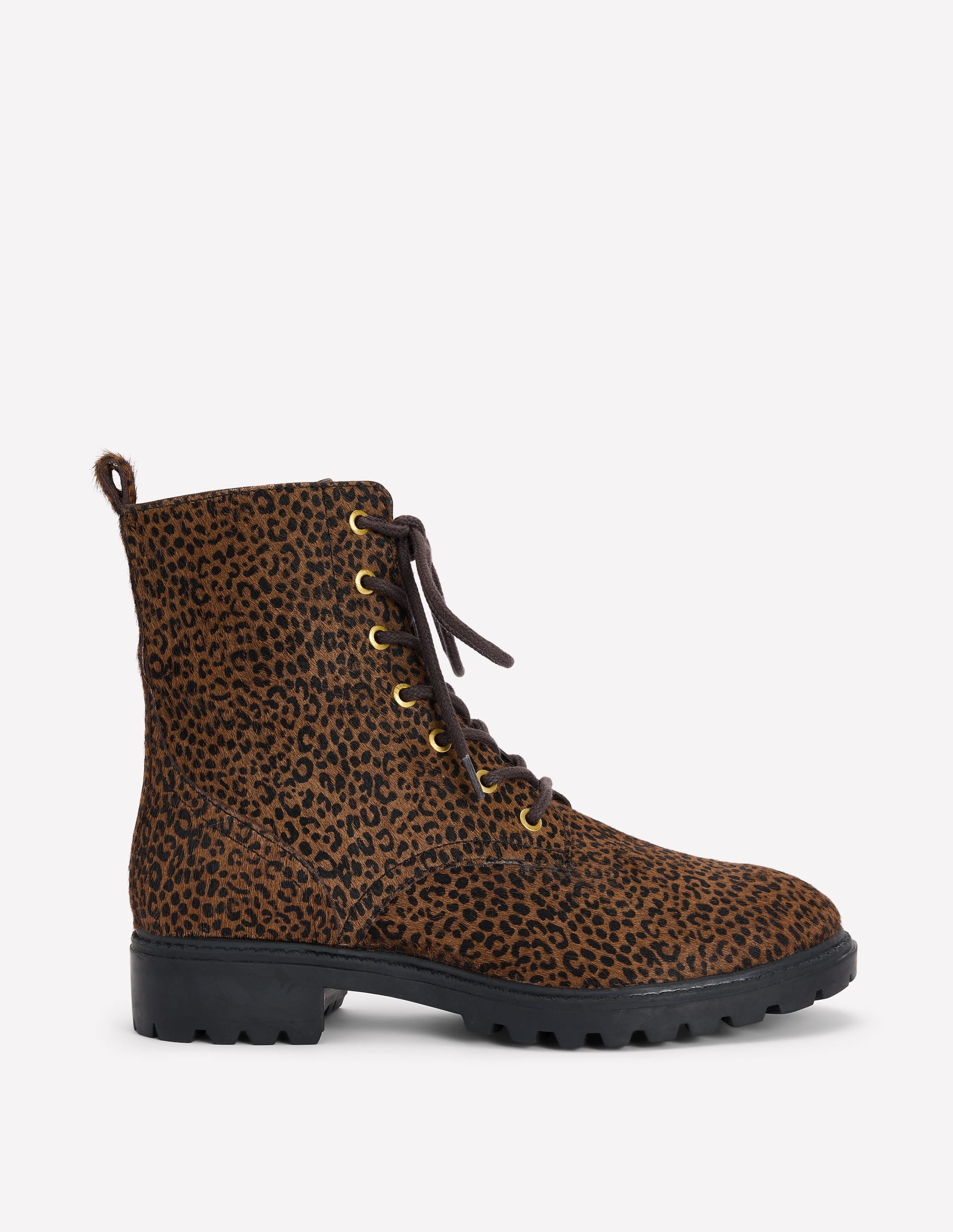 Bottines Alex à lacets-Mini-léopard - Image 1