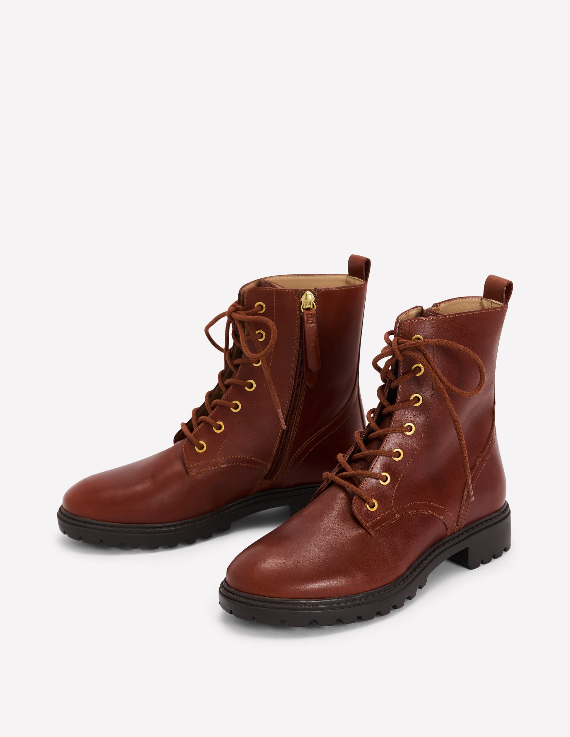 Bottines Alex à lacets-Fauve-3