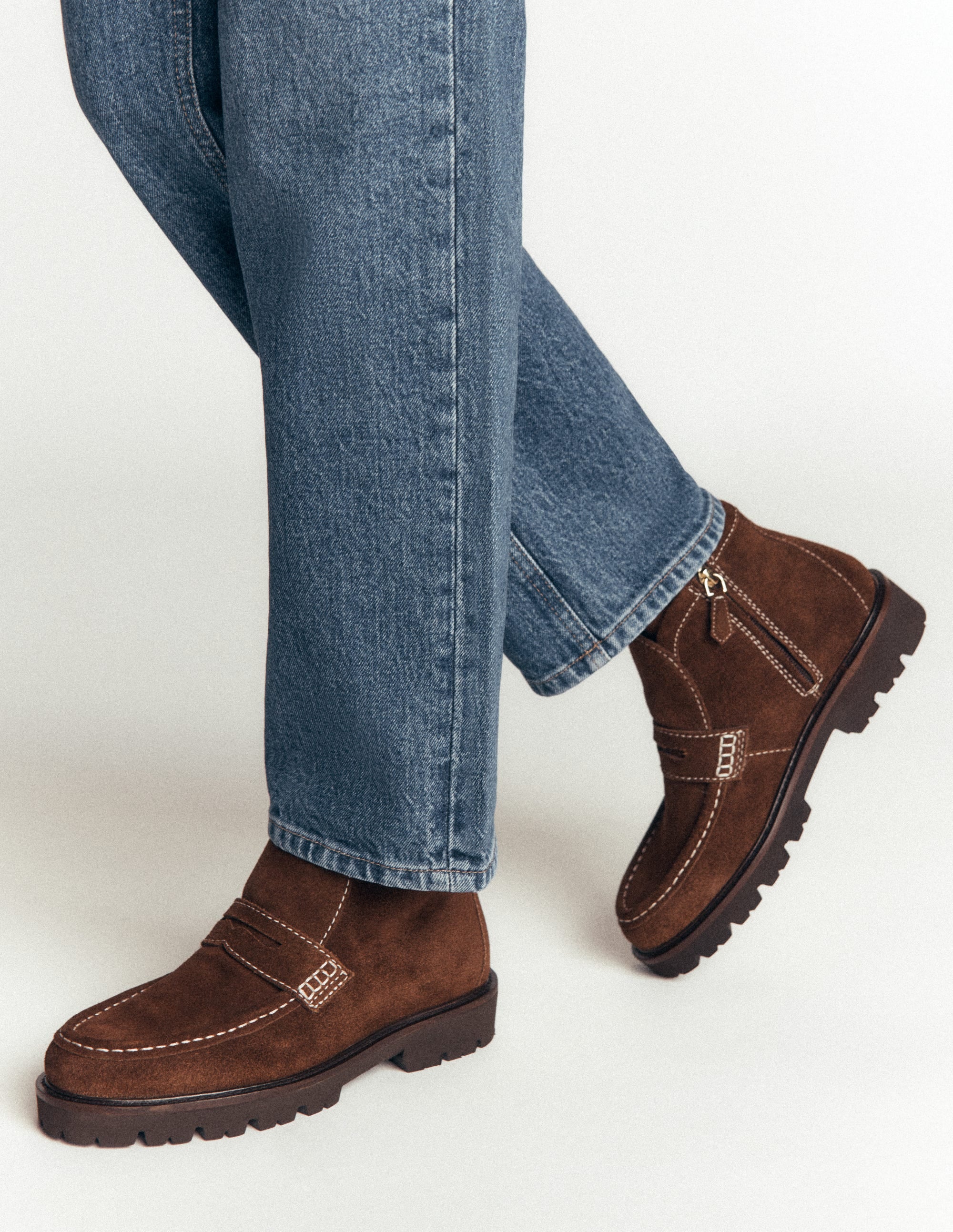Stiefeletten im Loafer-Stil-Schoko - Image 2