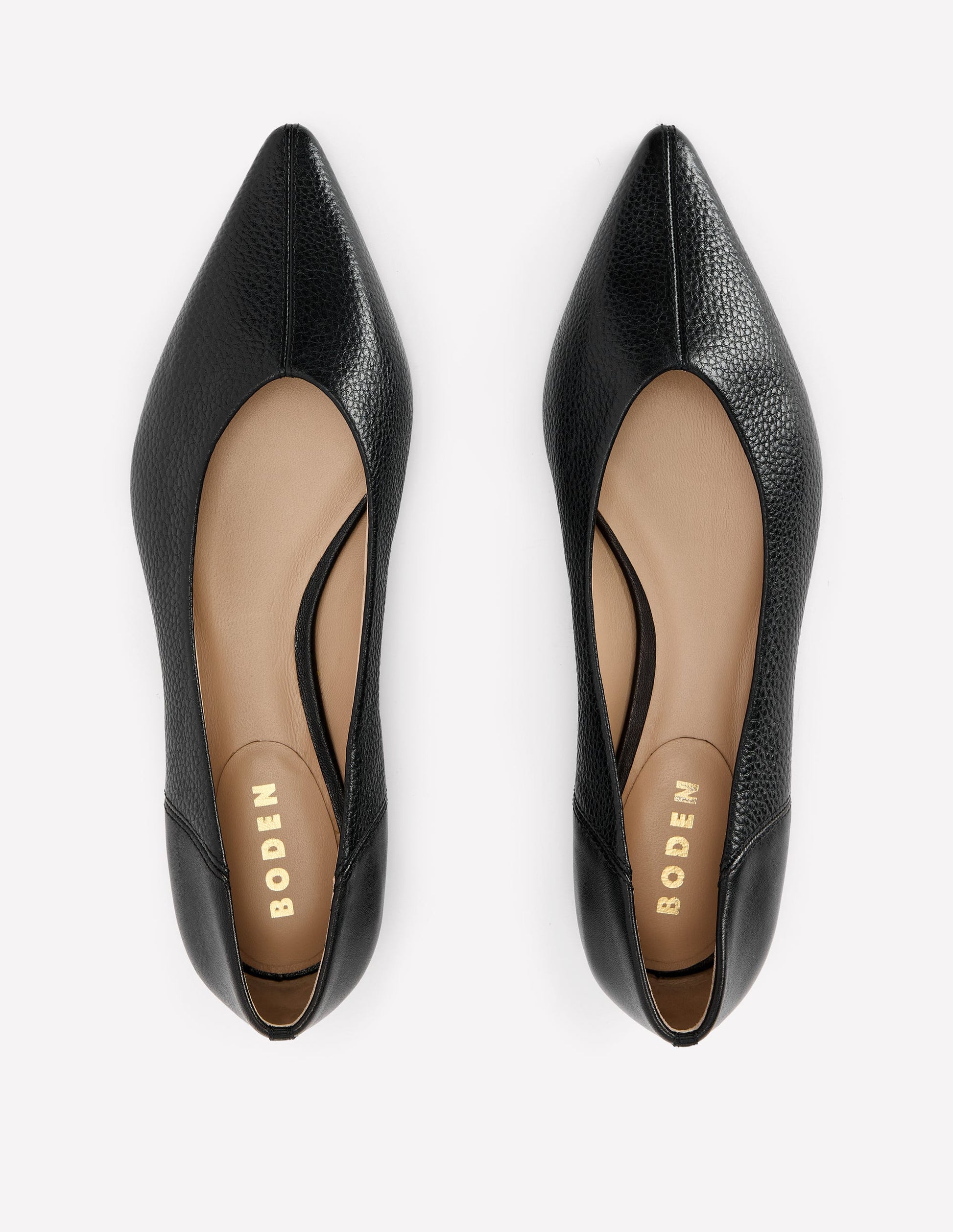 Nigella Flache Schuhe mit spitzer Zehenpartie-Schwarz-5