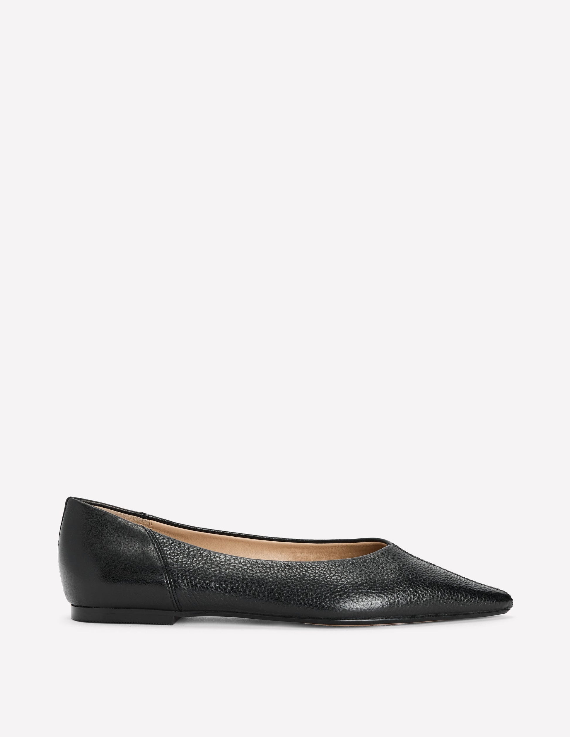 Nigella Flache Schuhe mit spitzer Zehenpartie-Schwarz-1