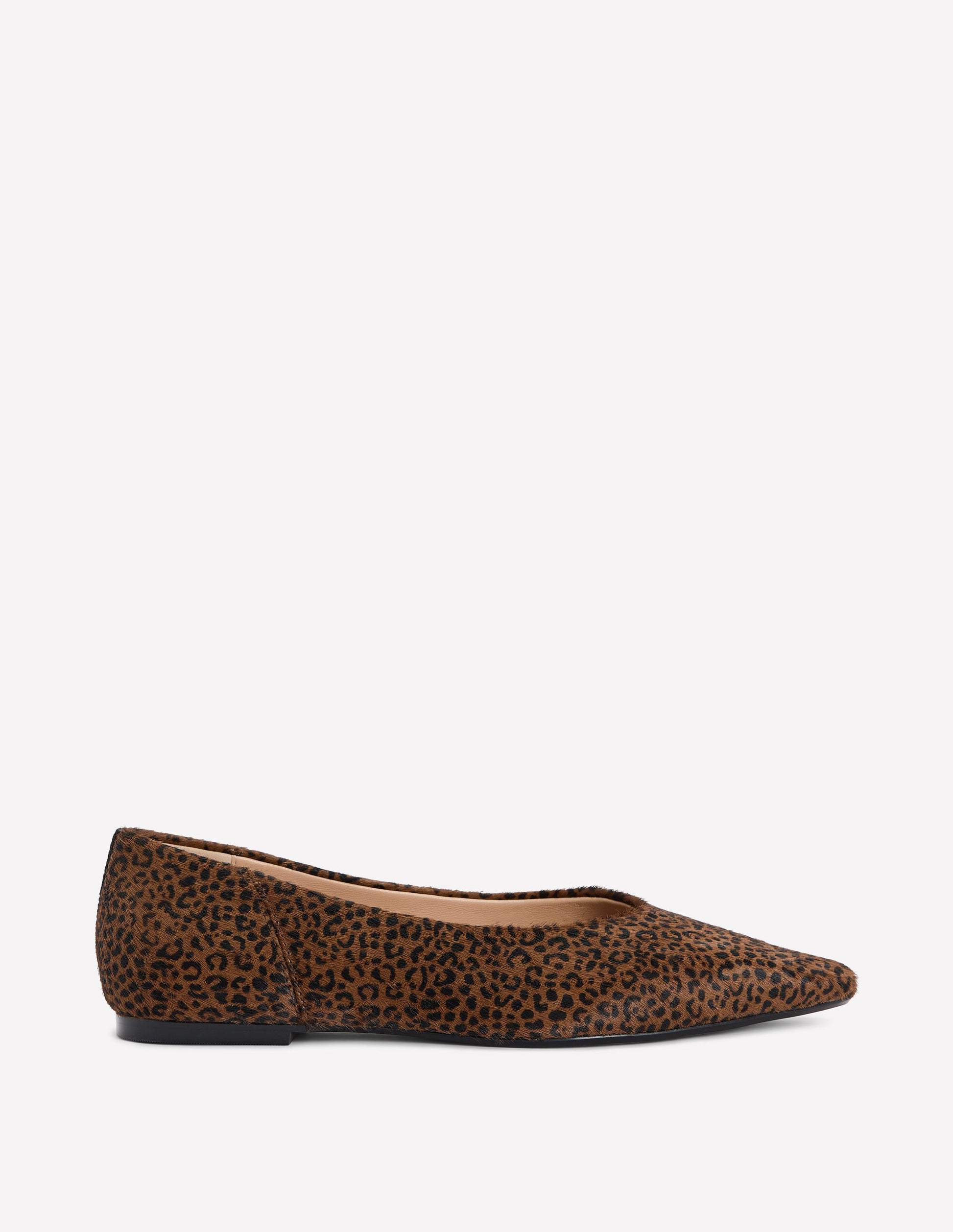 Nigella Pointed Toe Flats-Mini Leopard-1