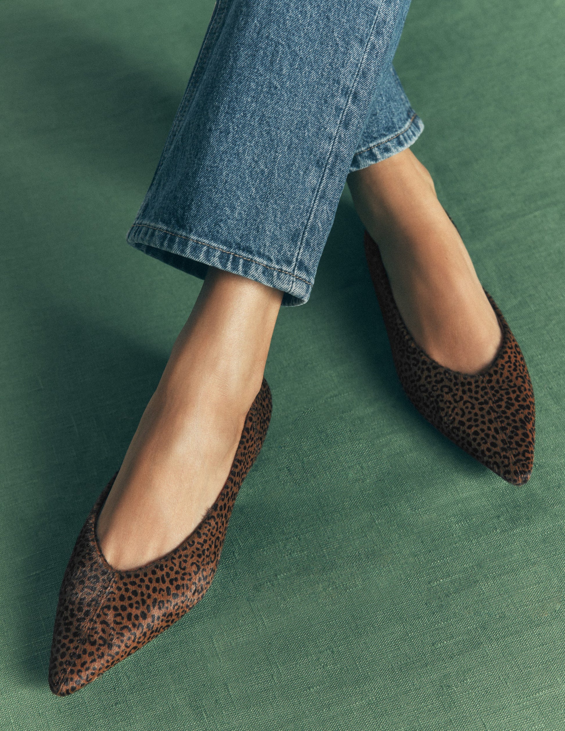 Nigella Pointed Toe Flats-Mini Leopard-2