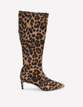 Bottes stretch à petits talons-Imprimé léopard