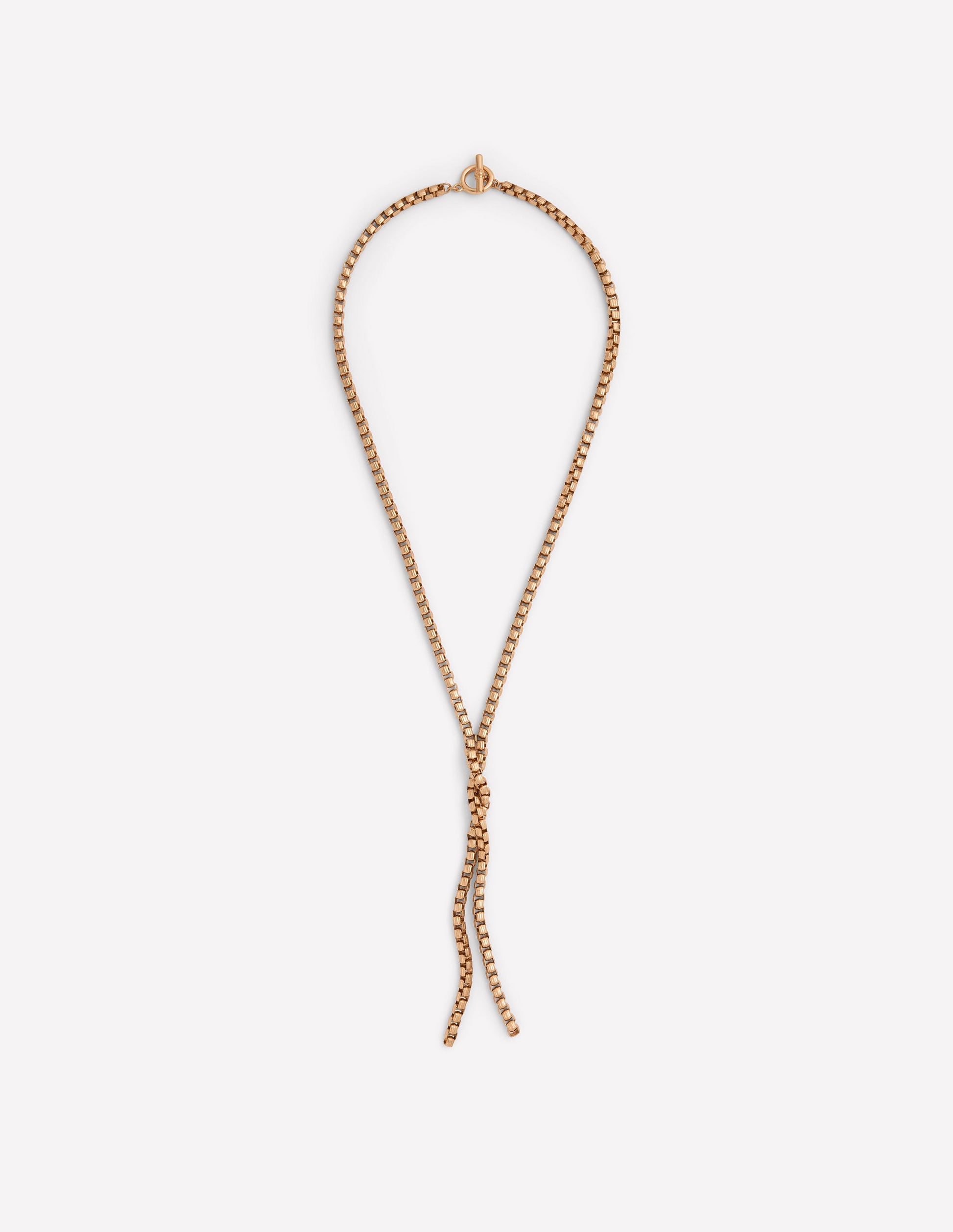 Collier long à nœud-Doré-1