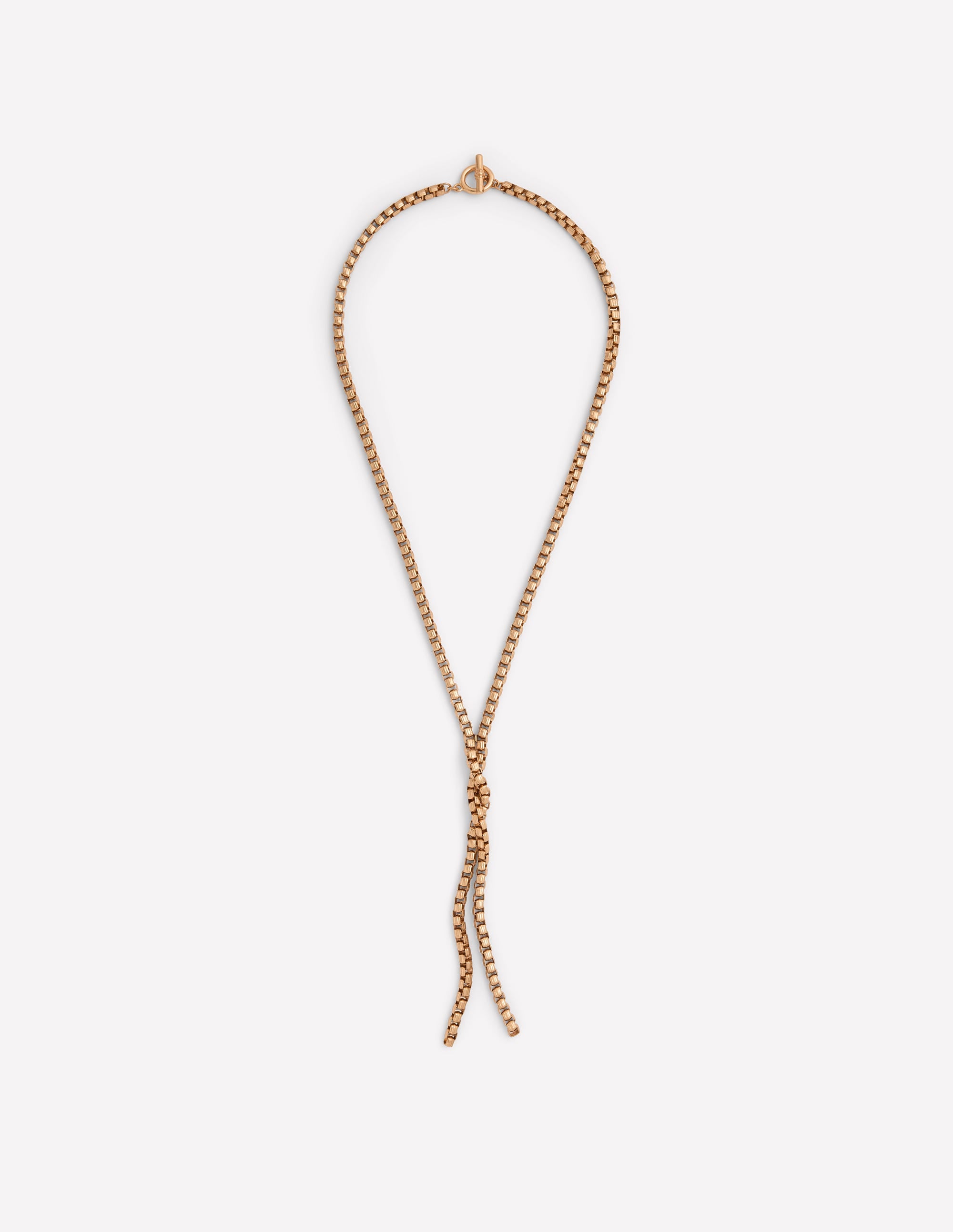 Collier long à nœud-Doré - Image 1