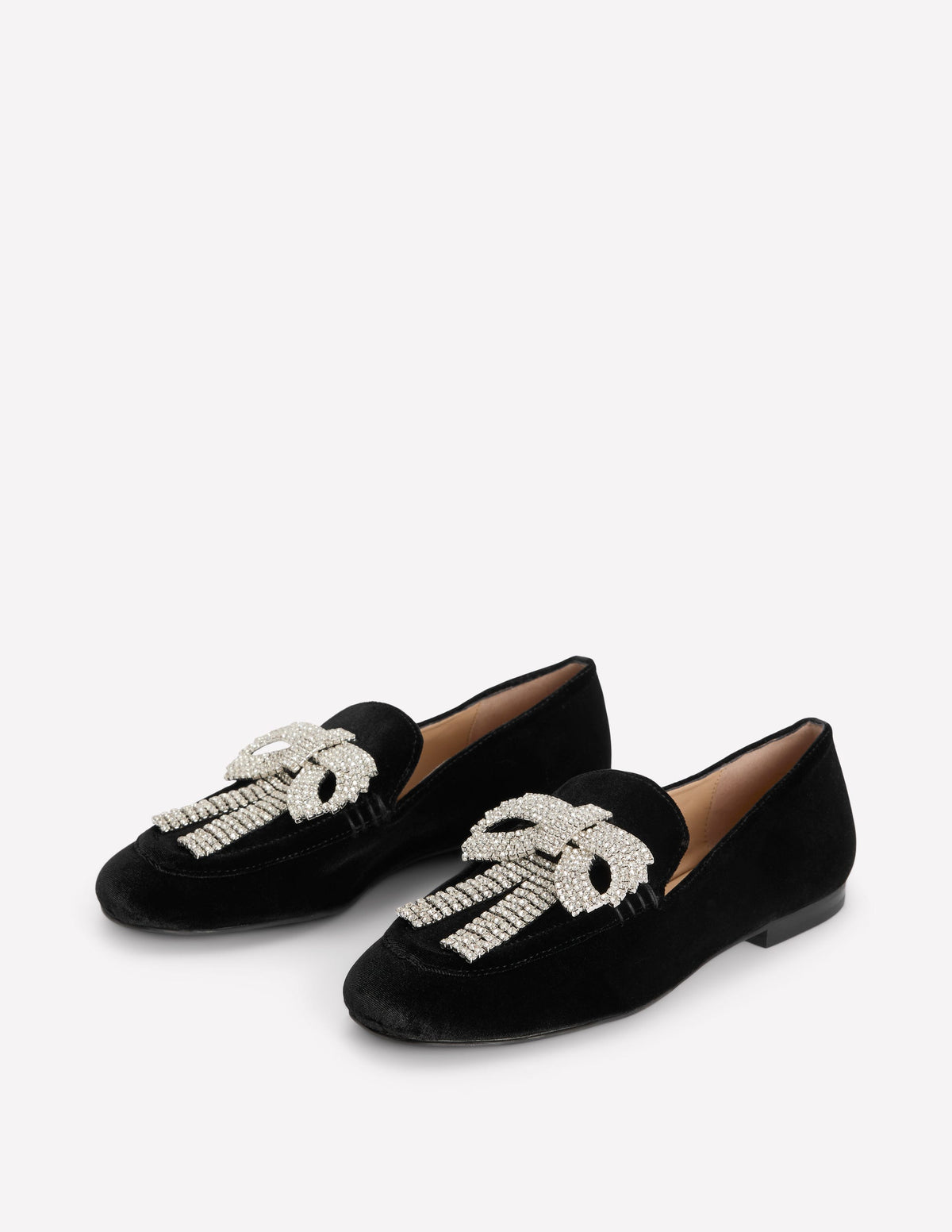 Dinah Verzierte Loafer-Schwarz, Glitzerschleifen - Image 3