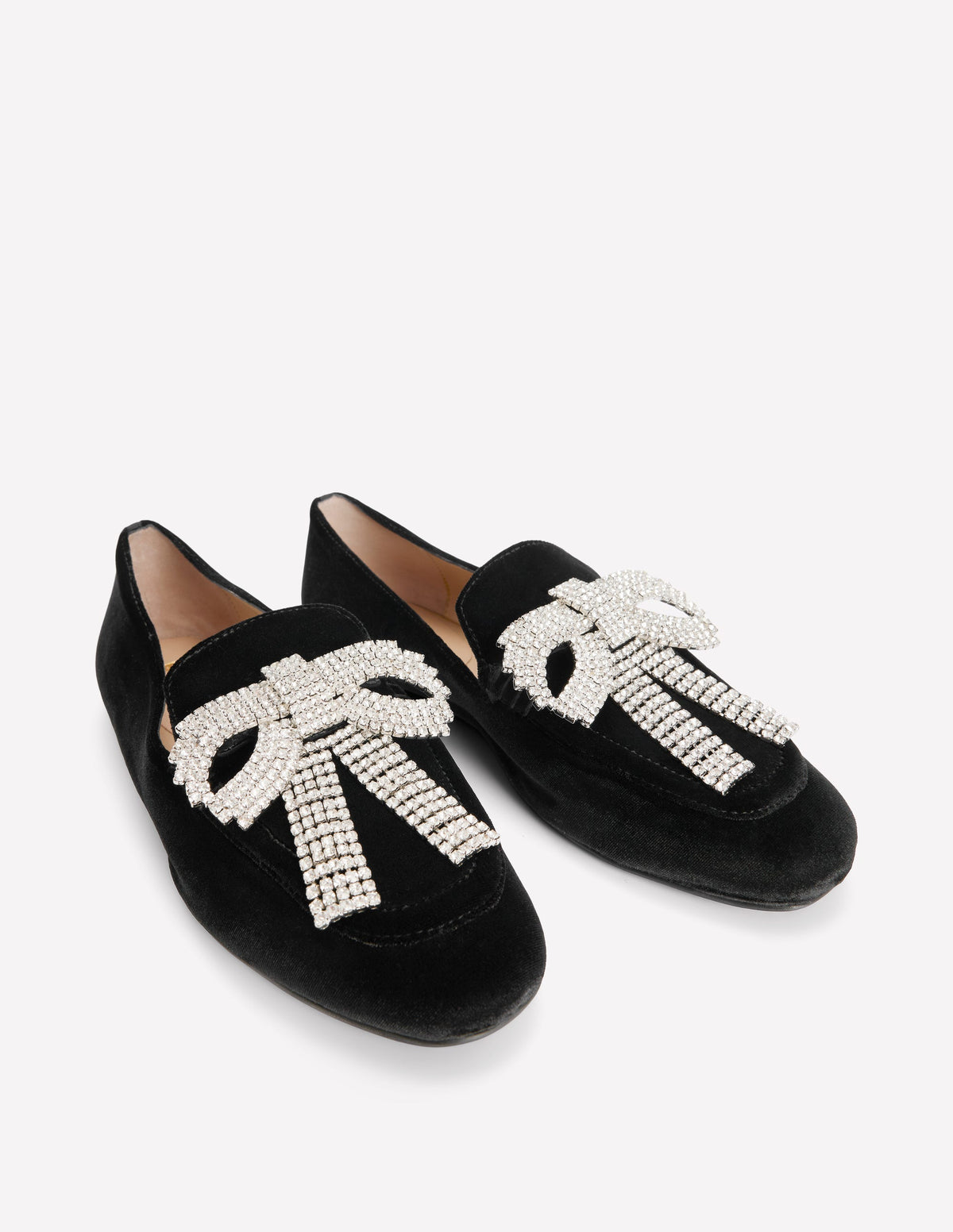 Dinah Verzierte Loafer-Schwarz, Glitzerschleifen - Image 4