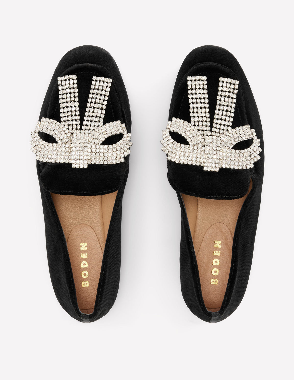 Dinah Verzierte Loafer-Schwarz, Glitzerschleifen-5