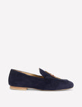 Dinah Embellished Loafers-Navy Heart and Key