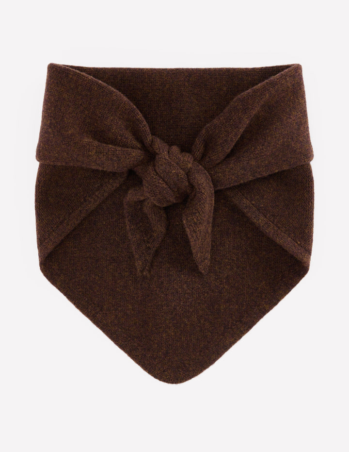 Foulard en maille mérinos-Cerf