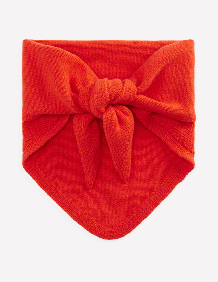 Merino Knitted Neckerchief-Fire Flower