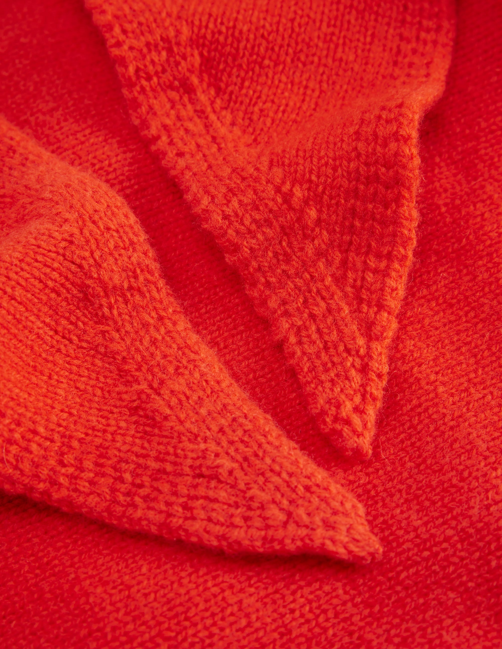 Merino Knitted Neckerchief-Fire Flower - Image 4