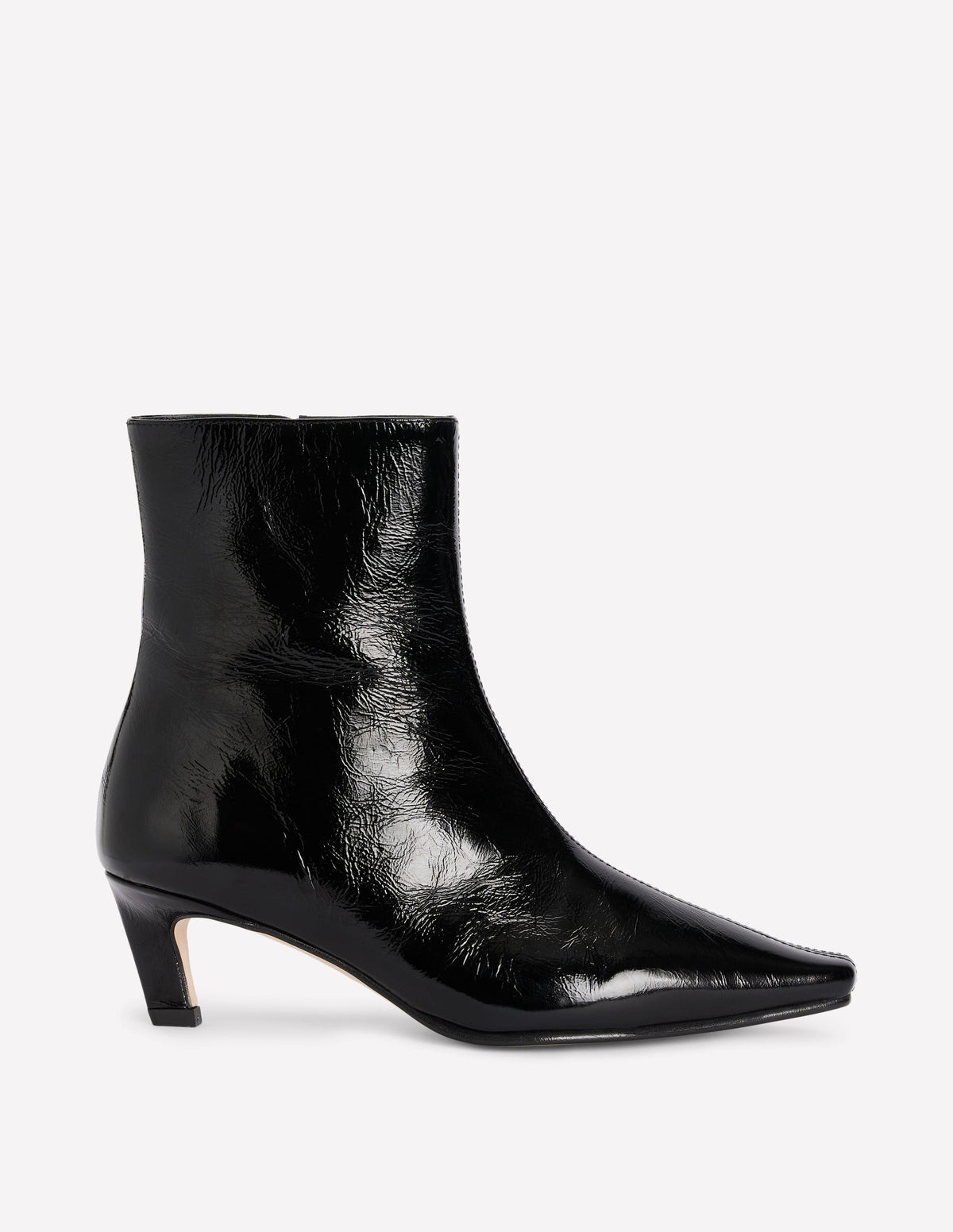 Stiefeletten mit geformter Zehenpartie-Schwarz - Image 1