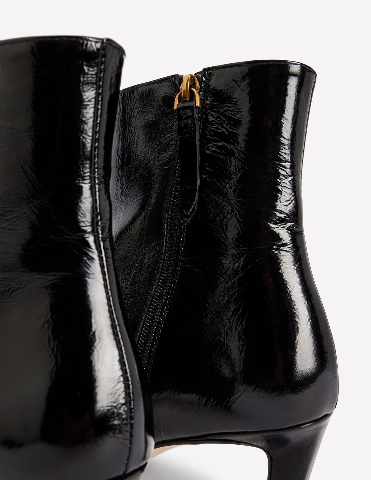 Stiefeletten mit geformter Zehenpartie-Schwarz-4