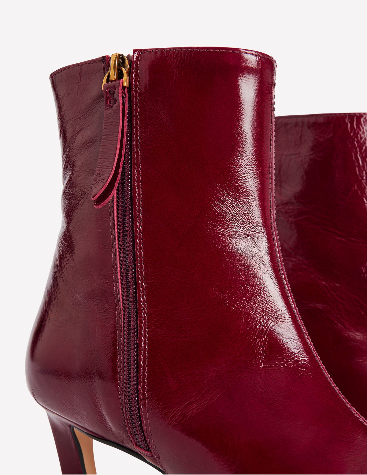 Stiefeletten mit geformter Zehenpartie-Oxblood - Image 4
