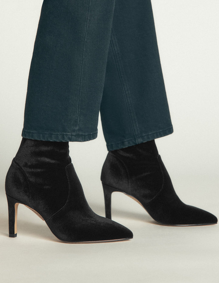 Stretch-Stiefeletten-Schwarz