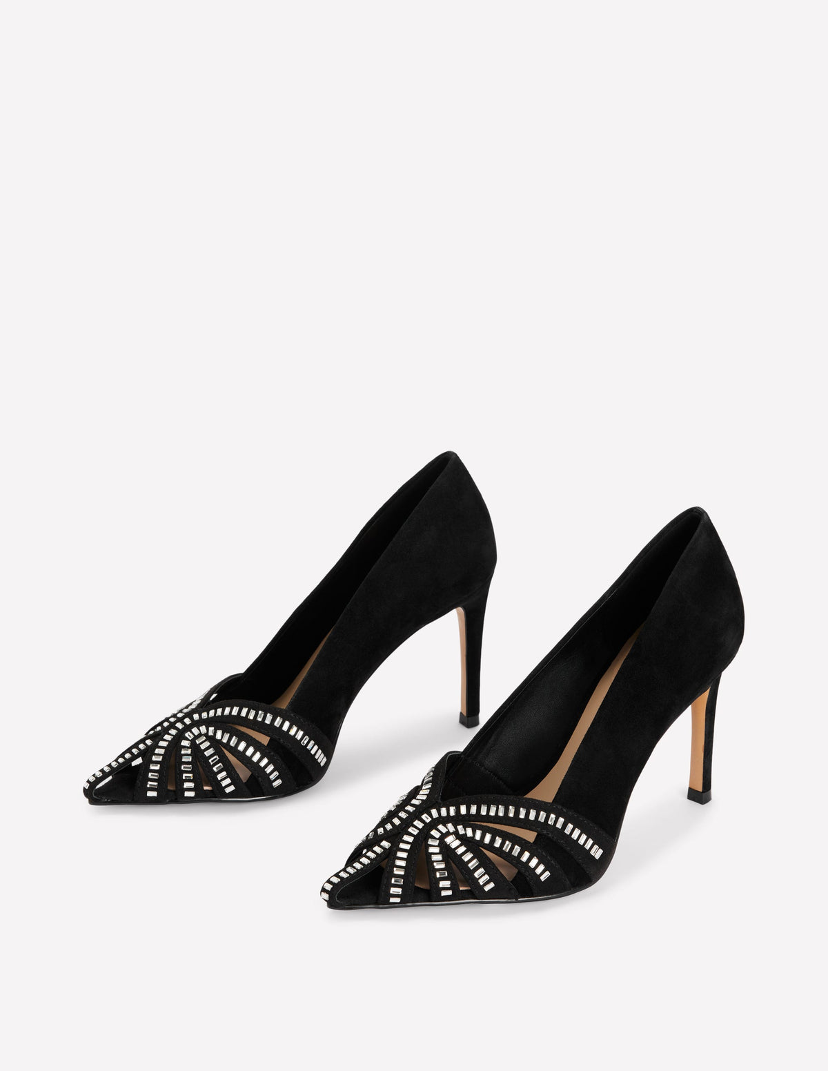 Pumps mit Gitterriemen-Schwarz-3