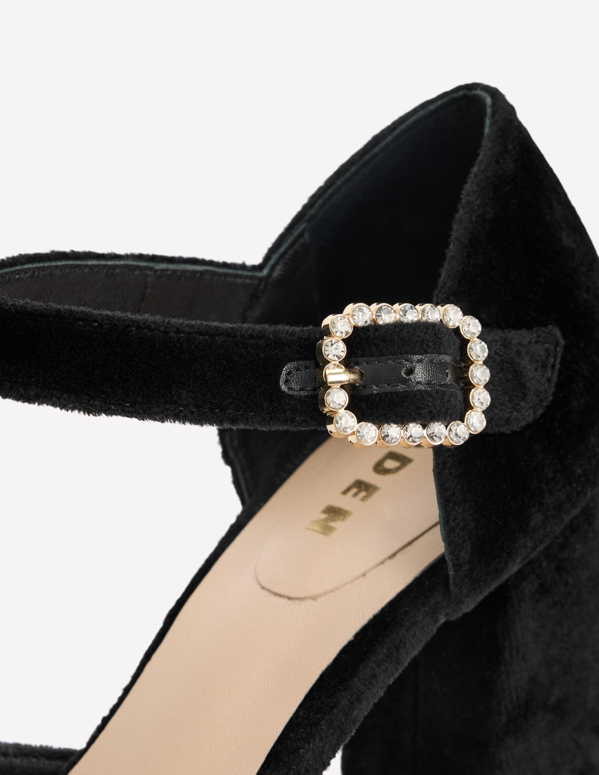 Chaussures à talons compensés et boucle ornementée-Noir - Image 4