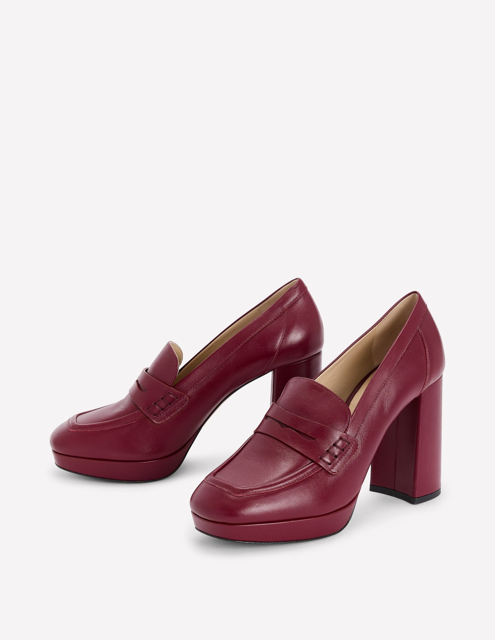 Loafer mit Plateau-Absatz-Oxblood - Image 3