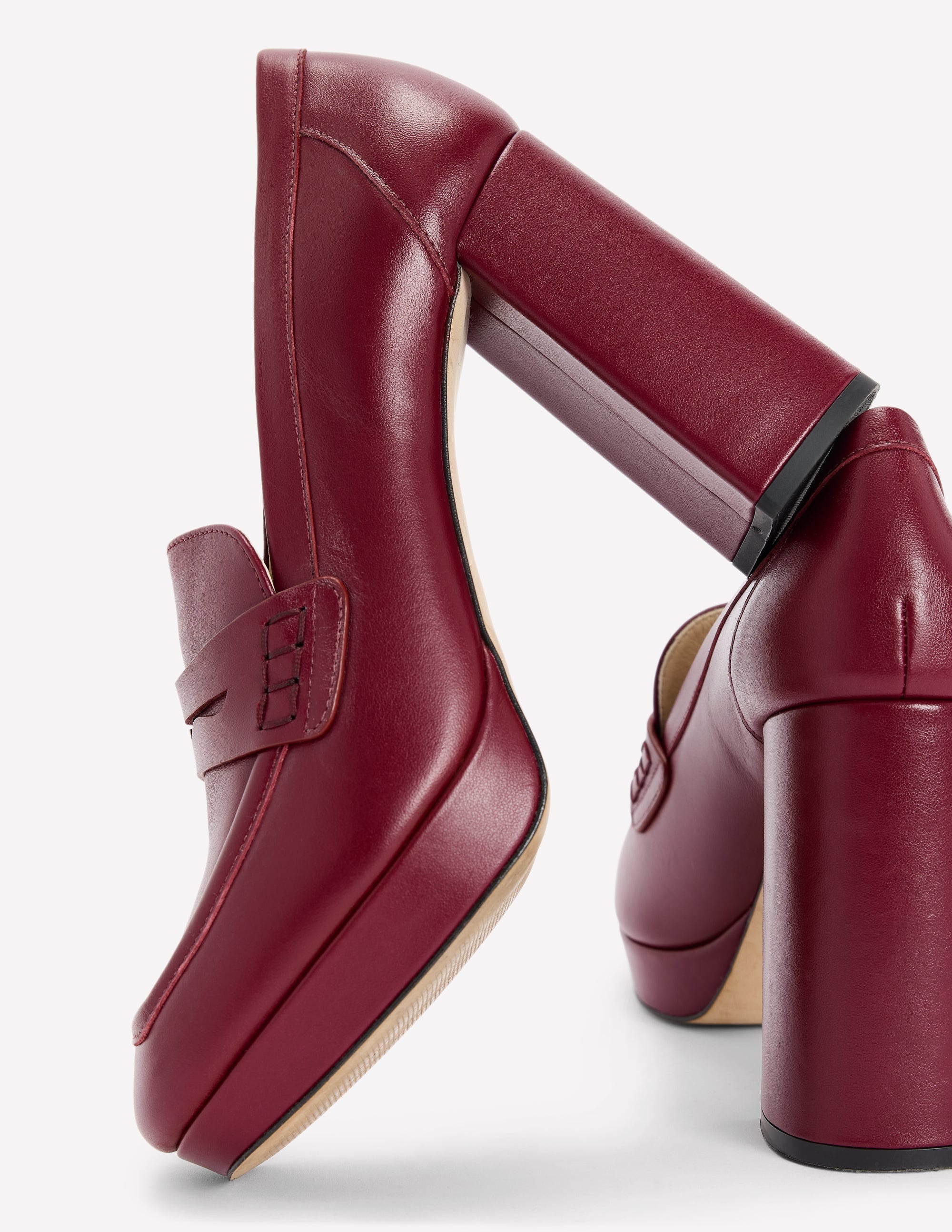 Loafer mit Plateau-Absatz-Oxblood - Image 4