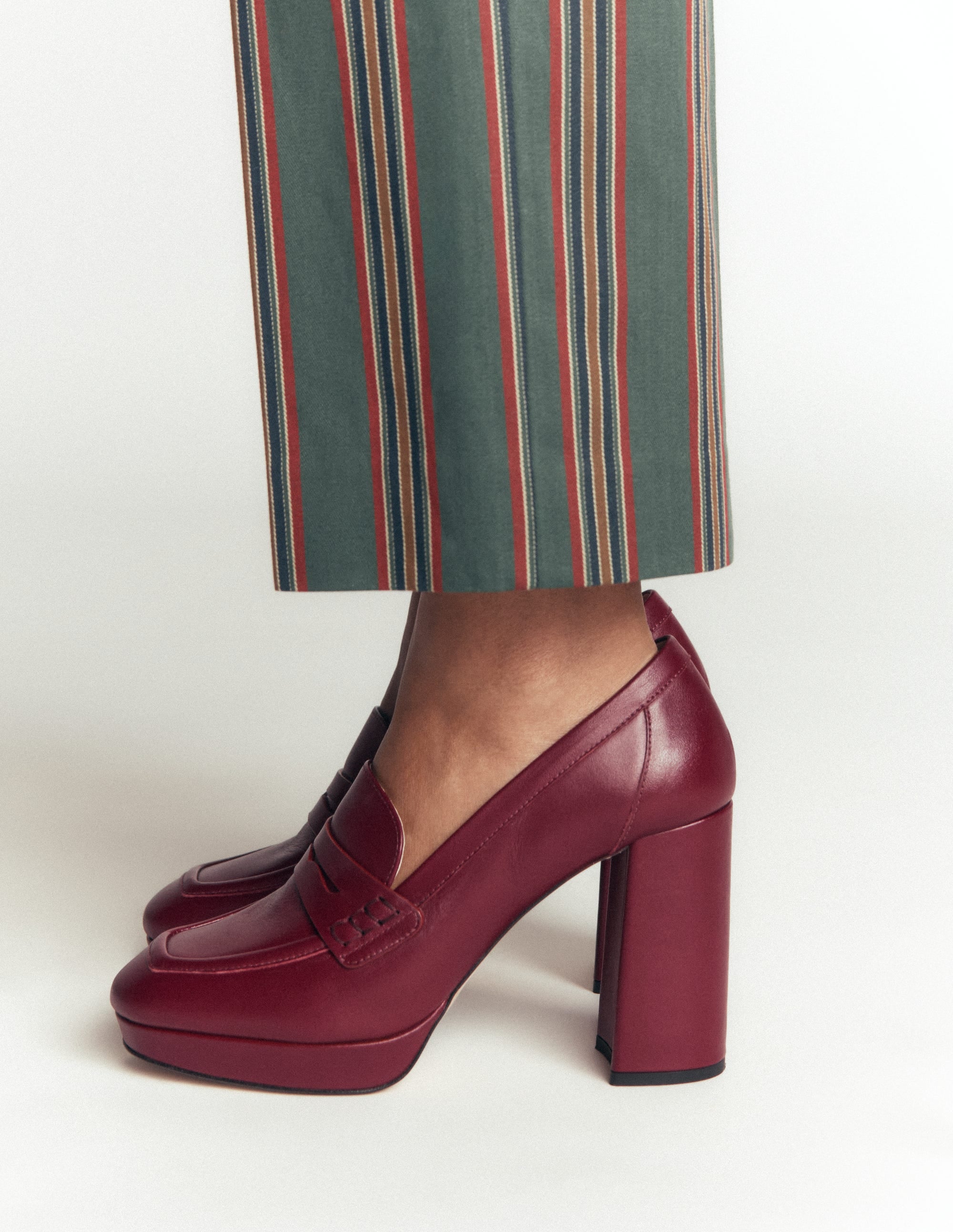 Loafer mit Plateau-Absatz-Oxblood - Image 2